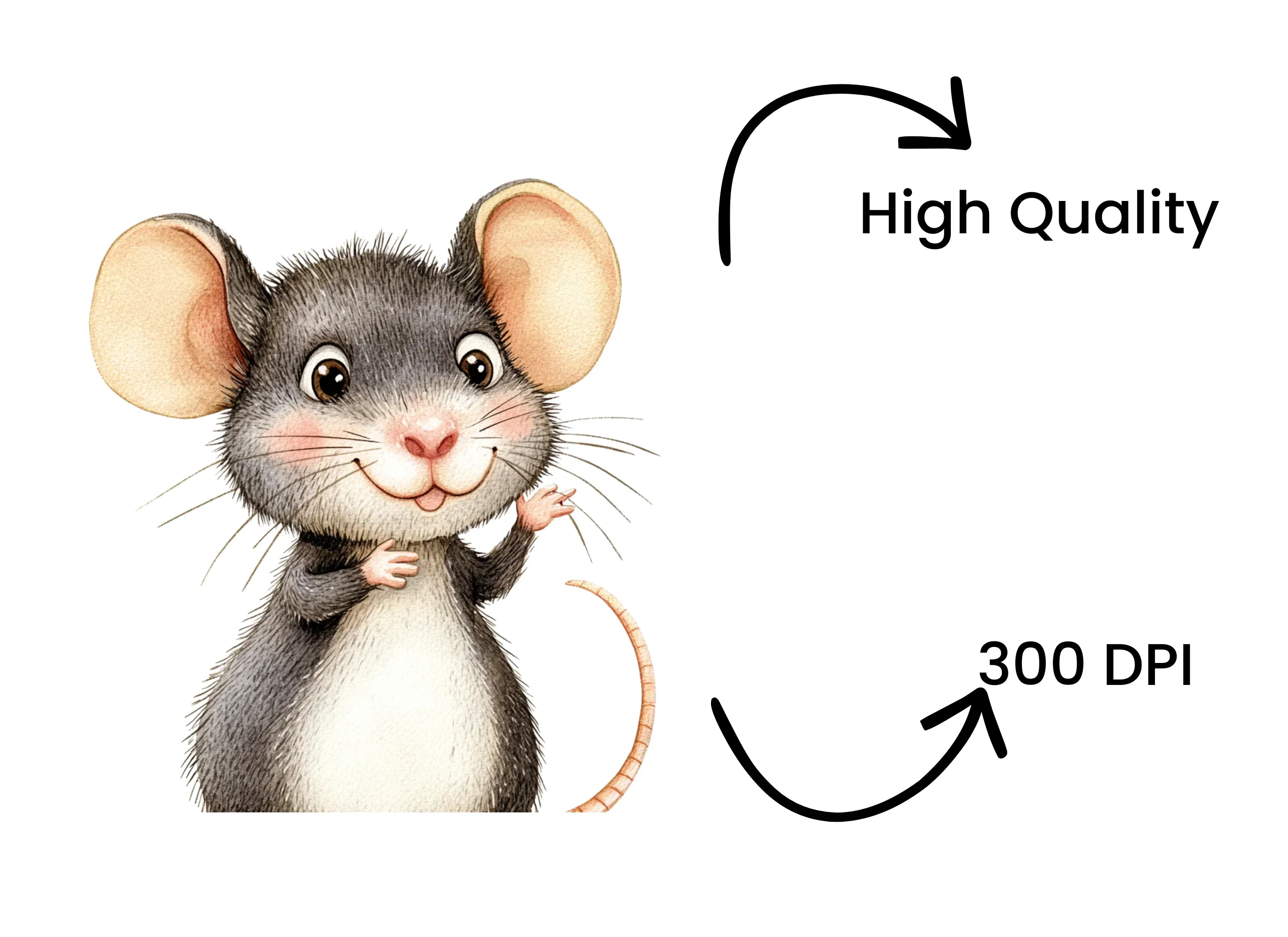 Cute Mouse Clipart Bundle - Image 4