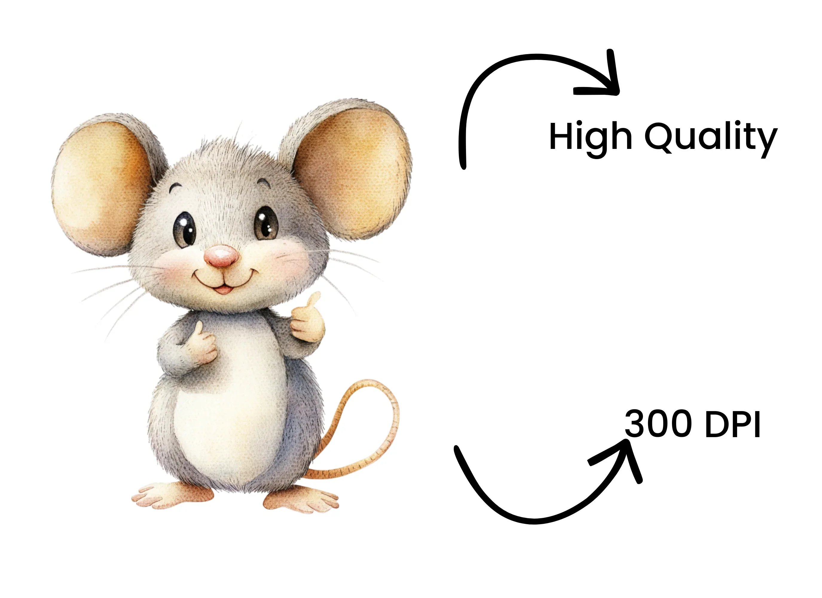 Cute Mouse Clipart Bundle - Image 4