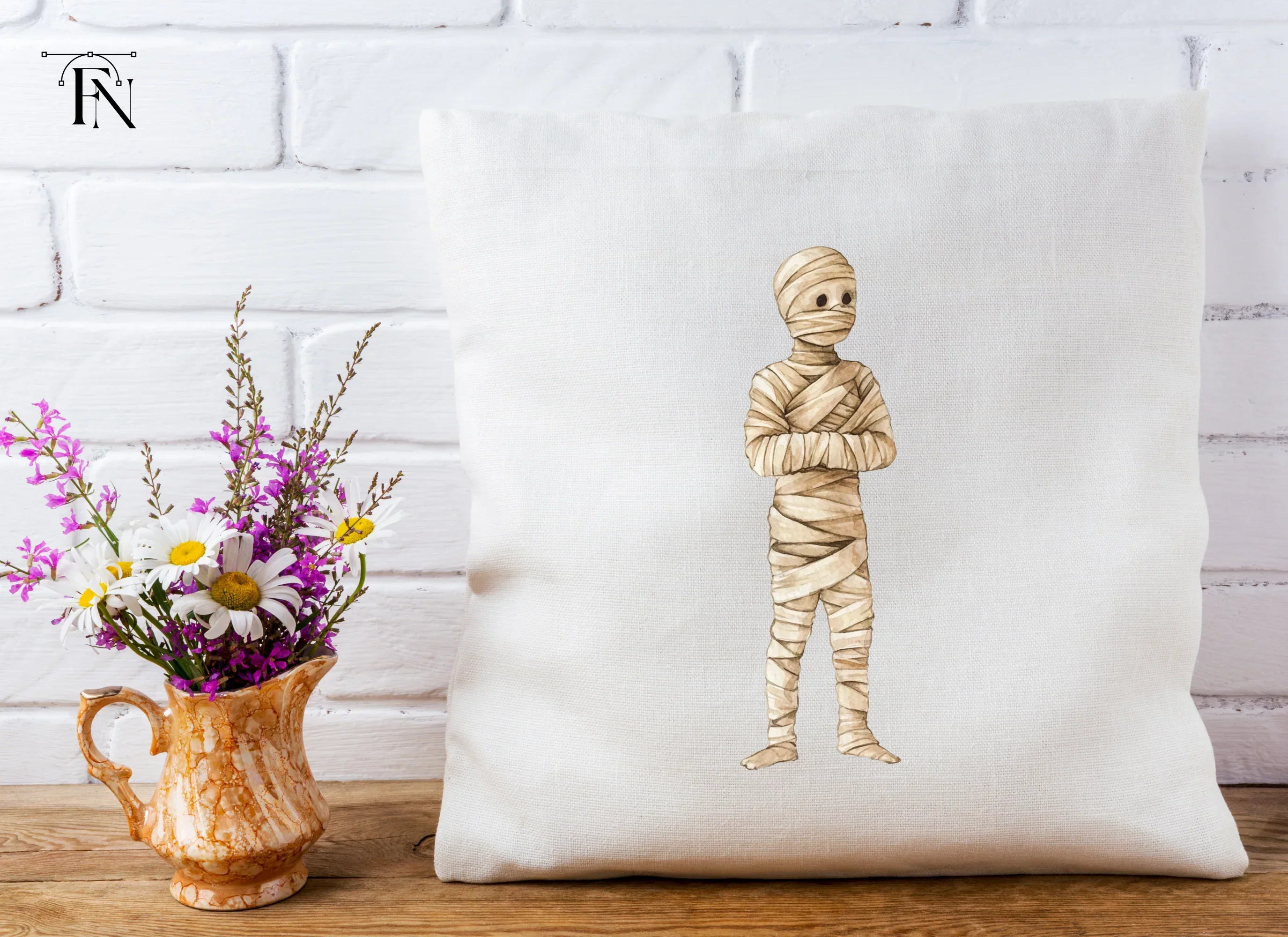 Cute Mummy Halloween Clipart Bundle - Image 5
