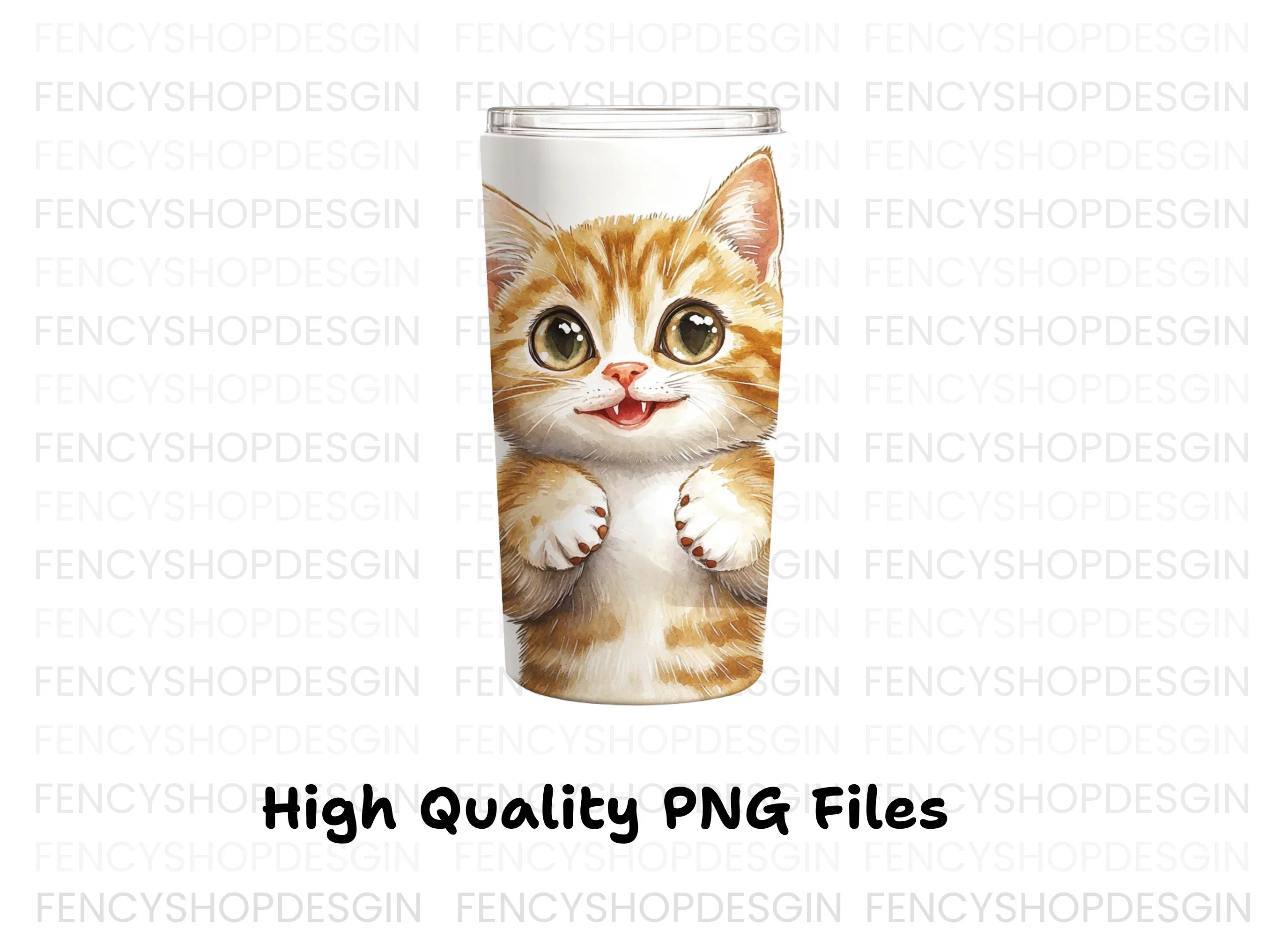 Cute Orange Tabby Kitten Clipart Bundle - Image 3