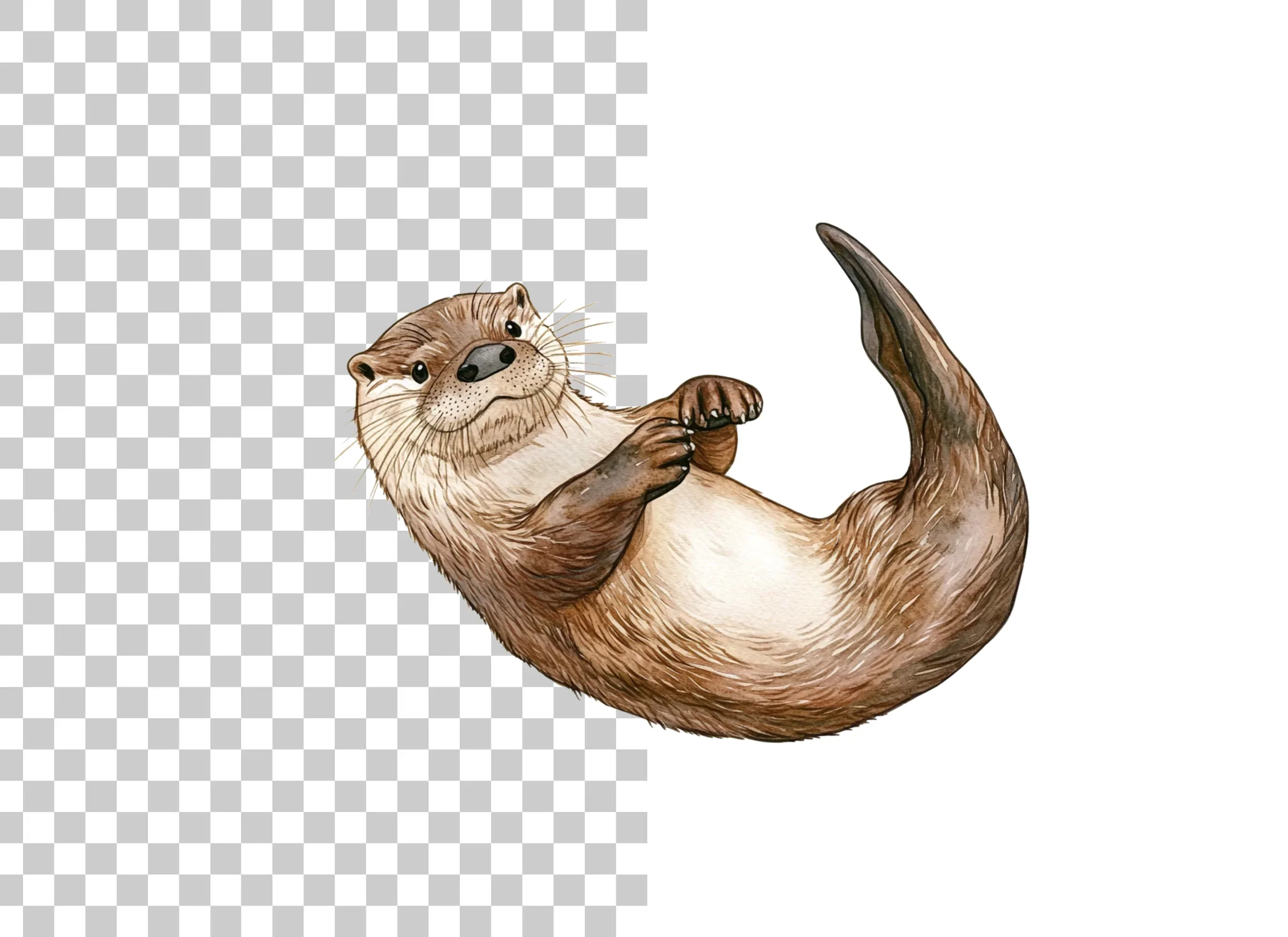 Cute Otter Duo Clipart Bundle - Image 3