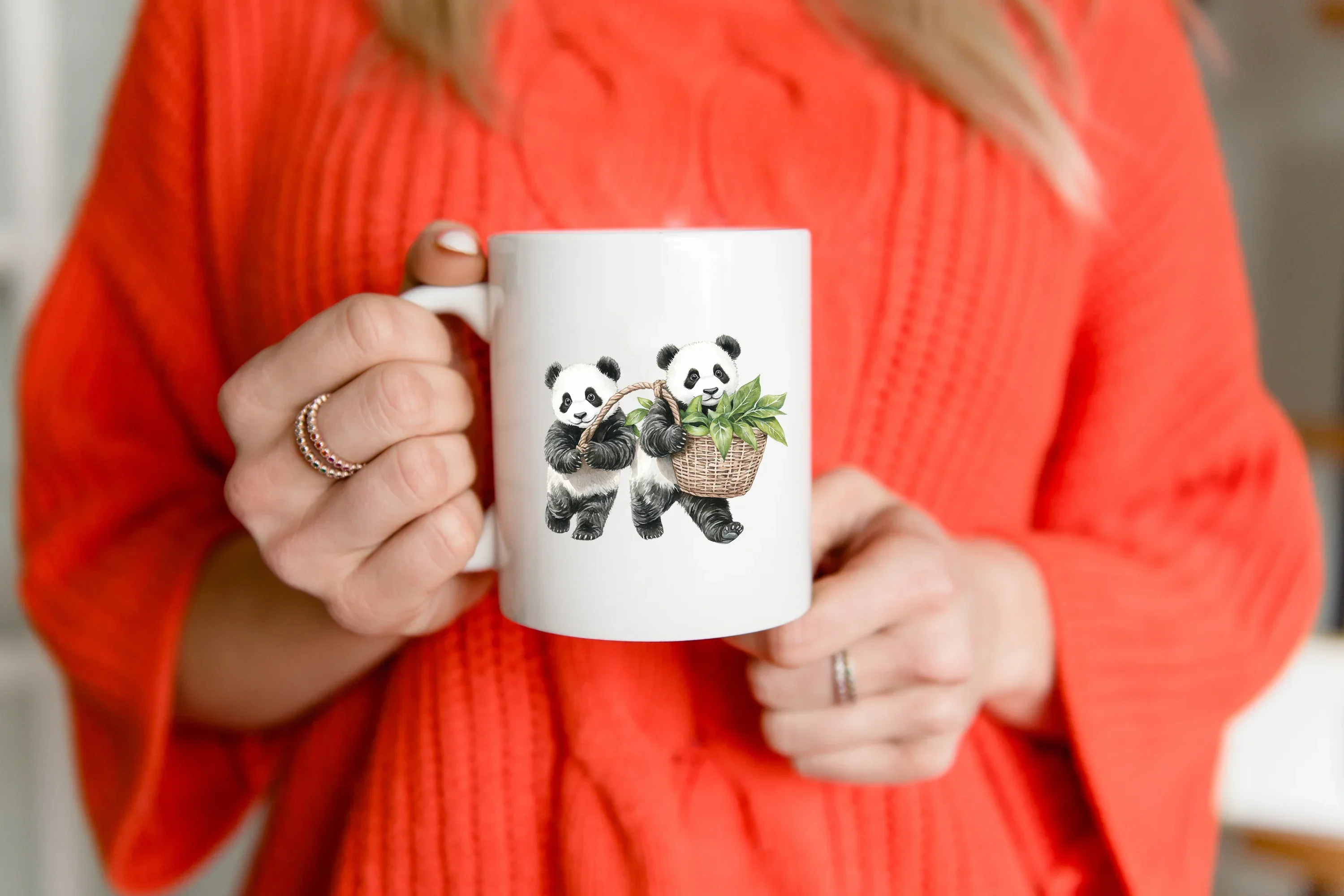 Cute Panda Bear Picnic Clipart Bundle - Image 4