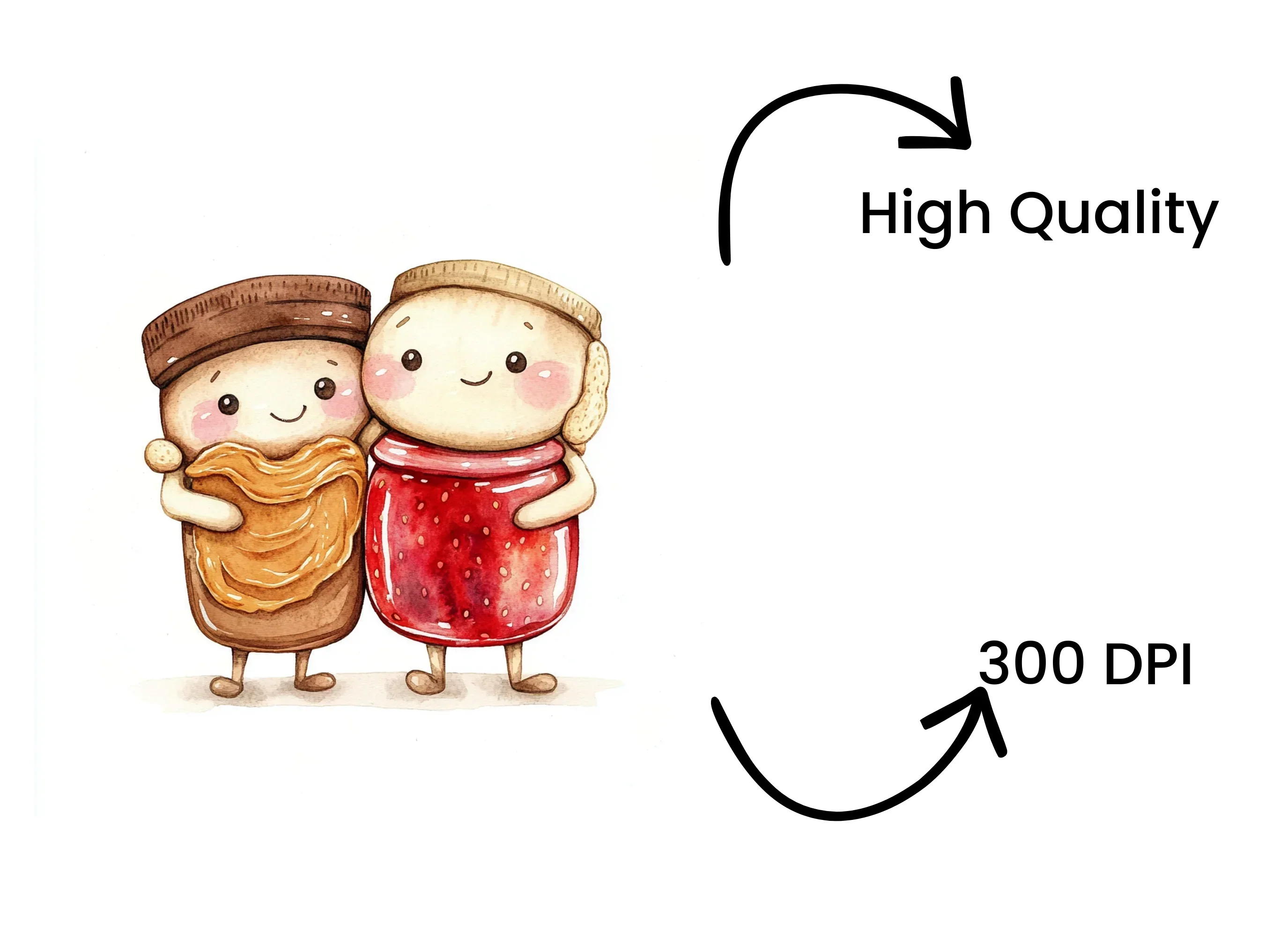 Cute Peanut Butter and Jelly Clipart Bundle - Image 4