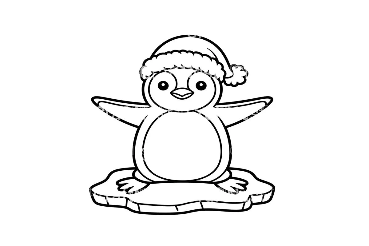 Cute Penguin Christmas Coloring Books - Image 4