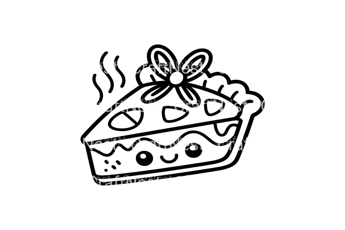 Cute Pie Slices Coloring Books - Image 3