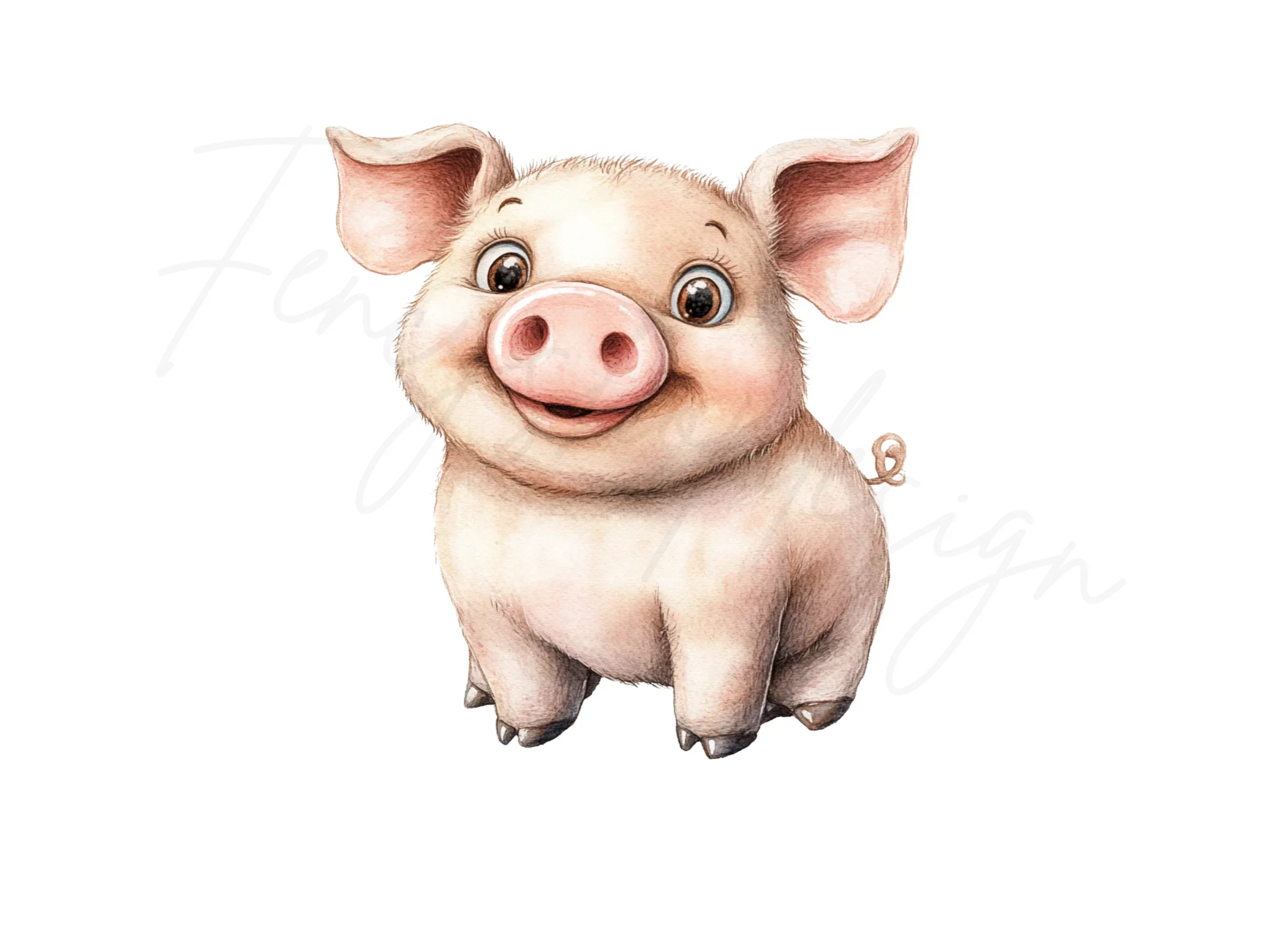 Cute Piggy Clipart Bundle - Image 2