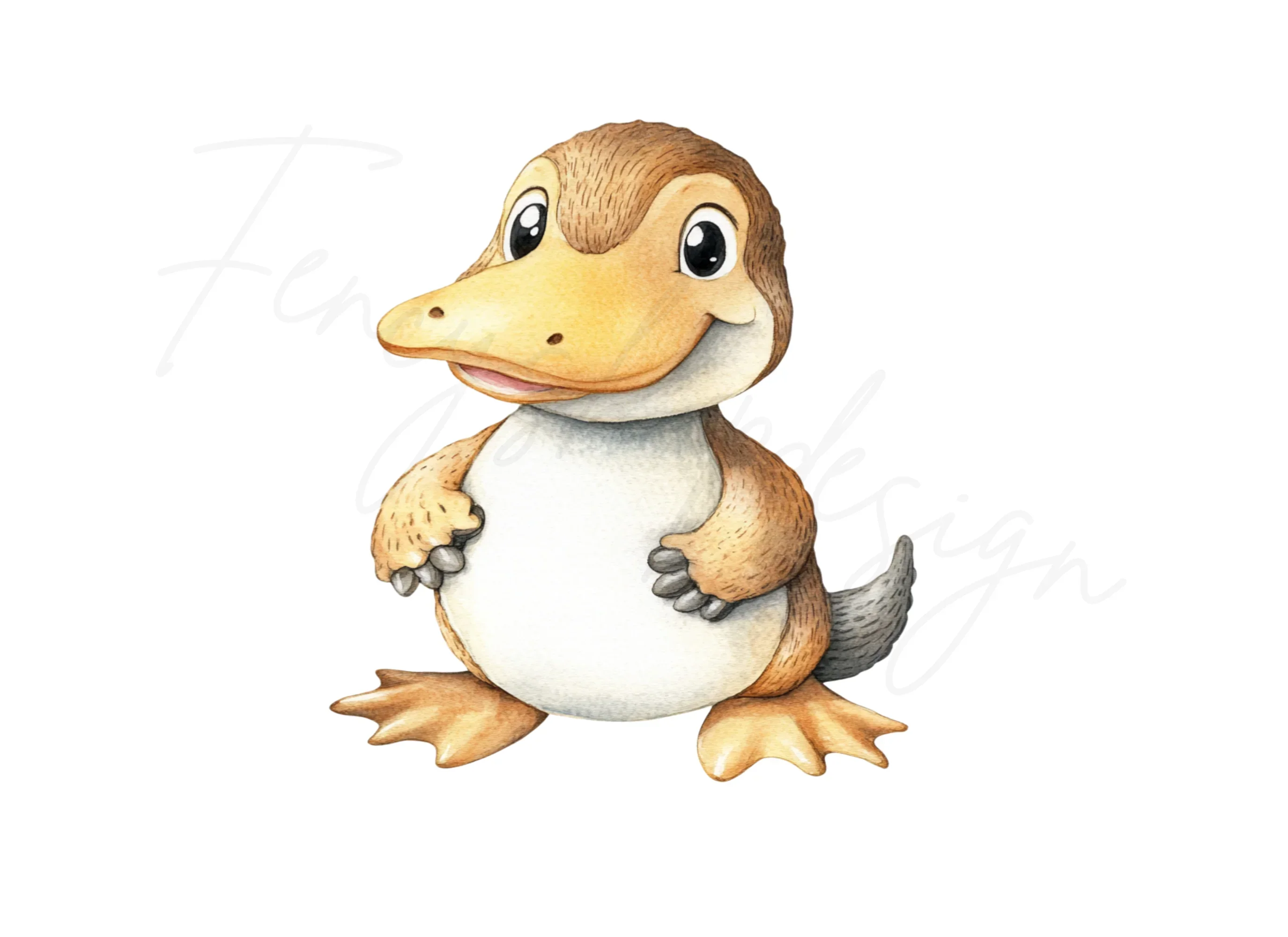 Cute Platypus Character Clipart Bundle - Image 2