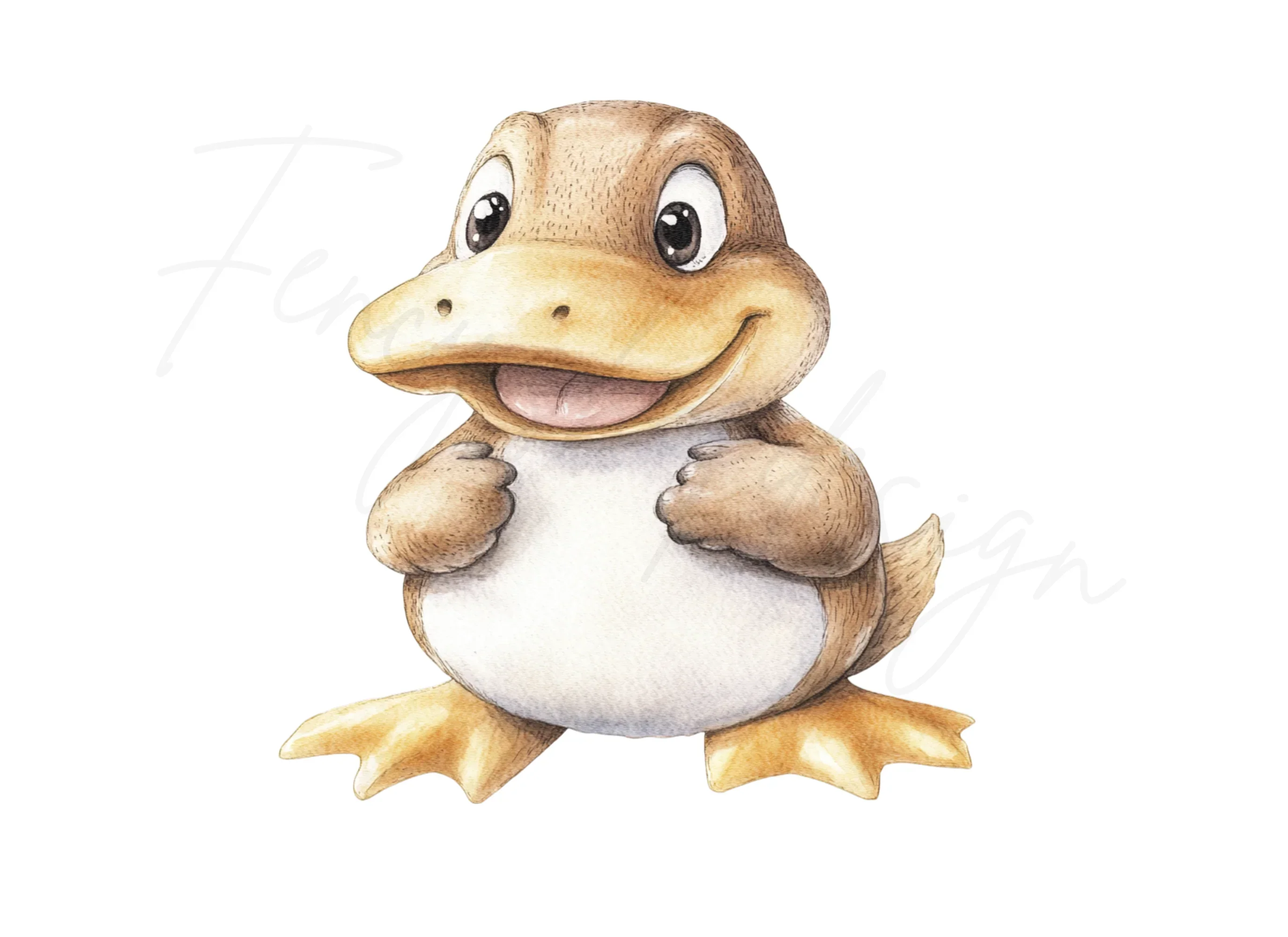 Cute Platypus Character Clipart Bundle - Image 3