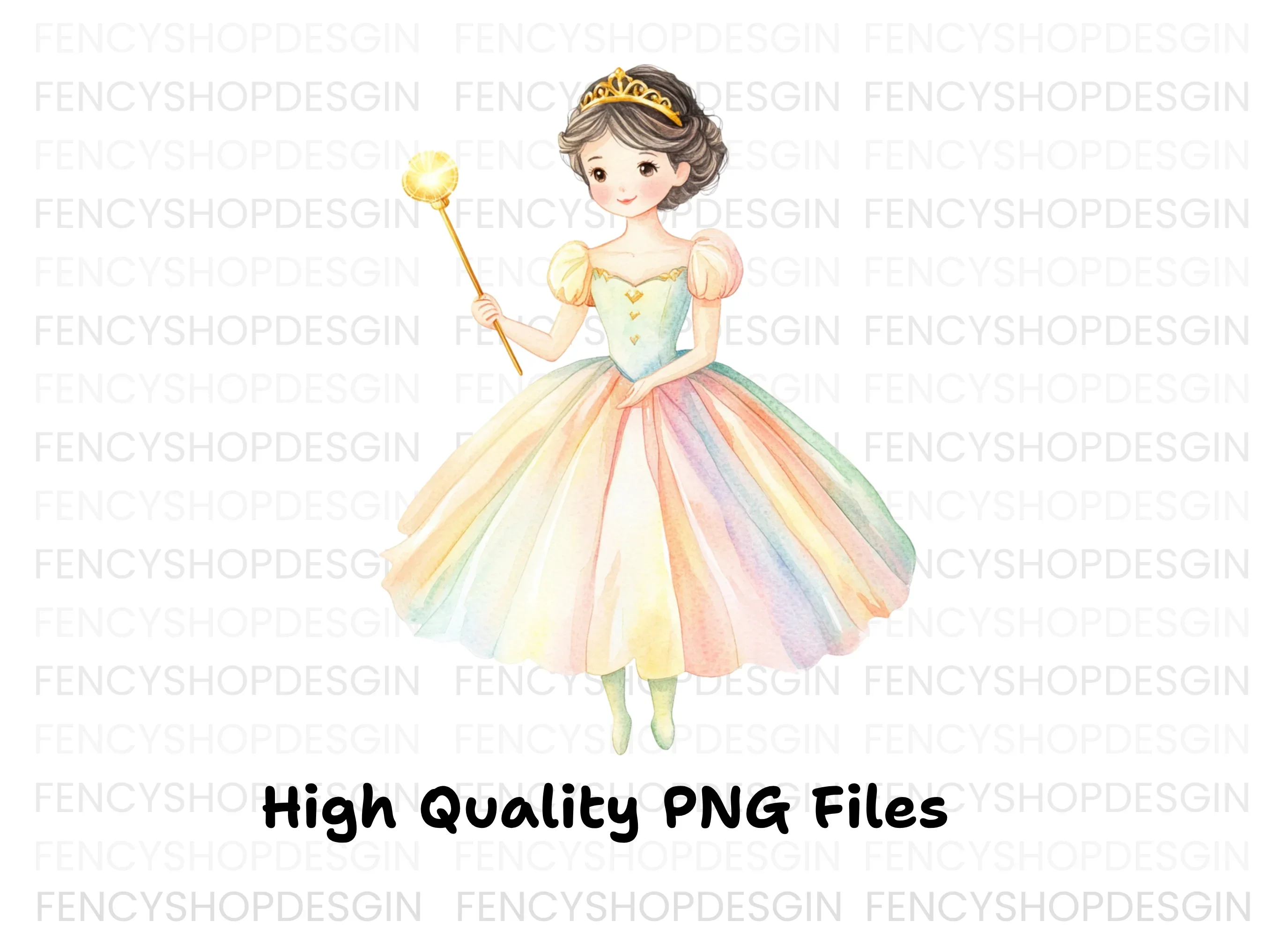 Cute Princess Magic Wand Clipart Bundle - Image 3