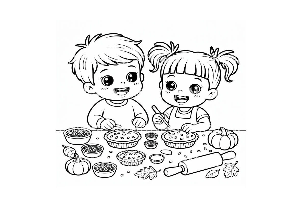 Cute Pumpkin Wreath Coloring Books - Image 4
