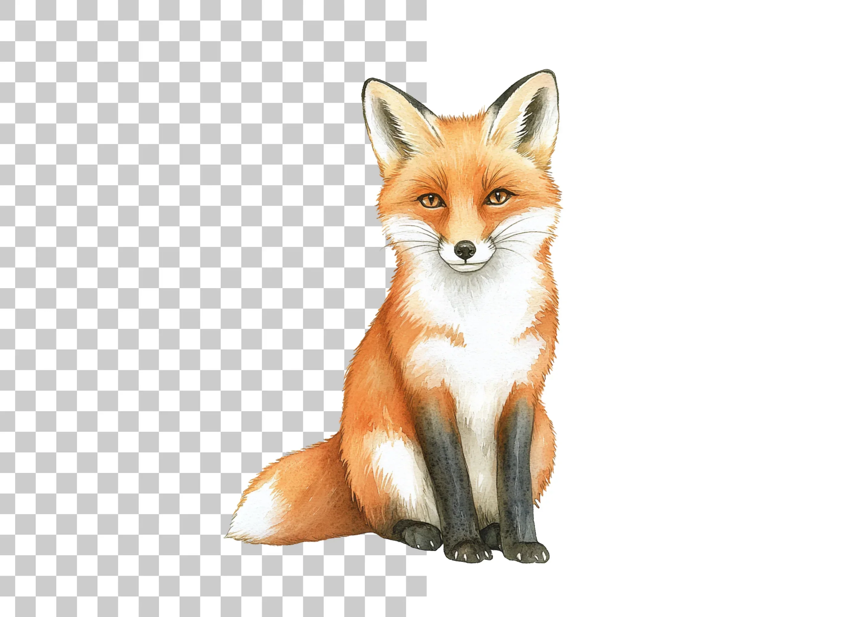 Cute Red Fox Clipart Bundle - Image 2