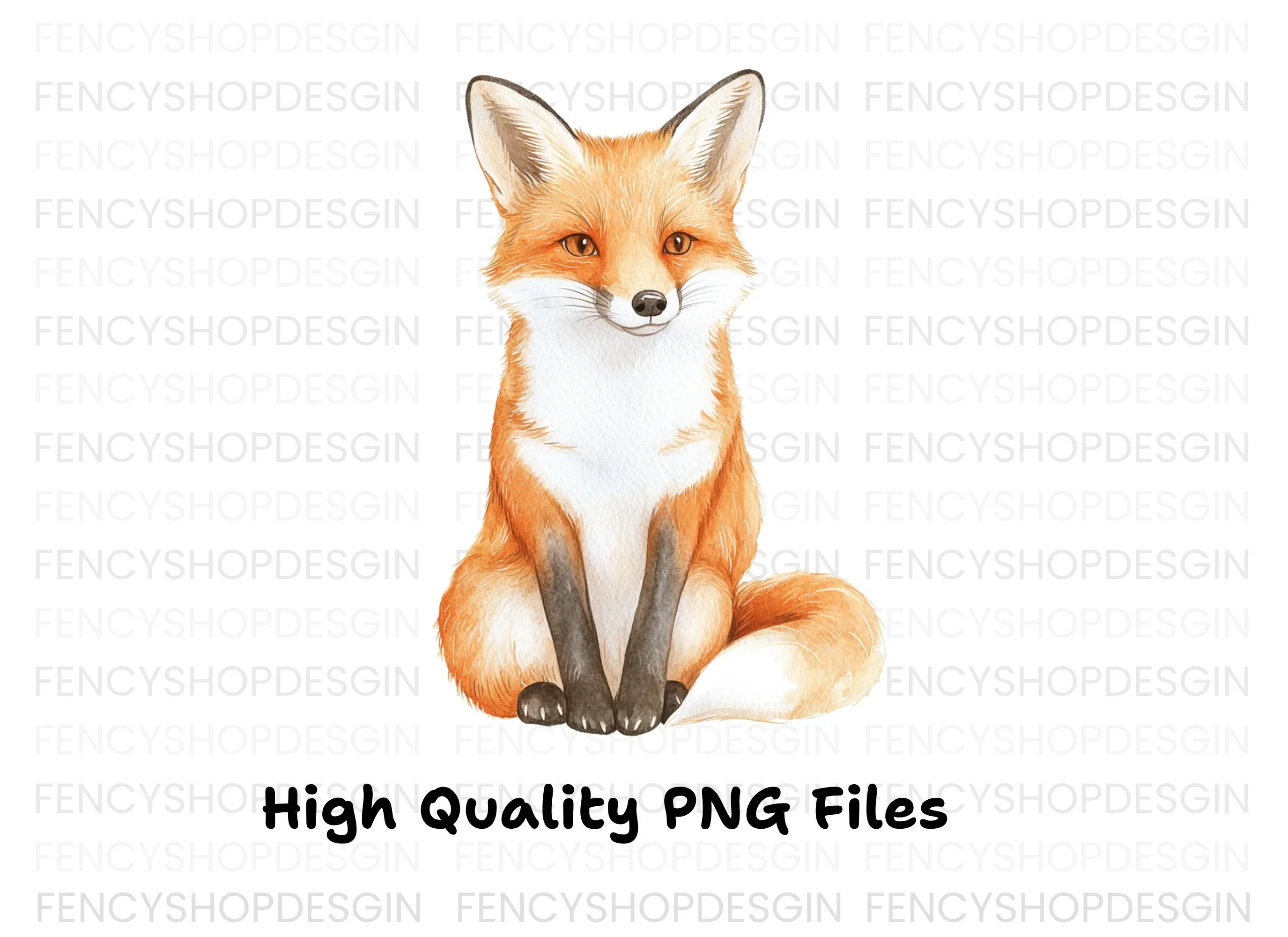 Cute Red Fox Clipart Bundle - Image 3