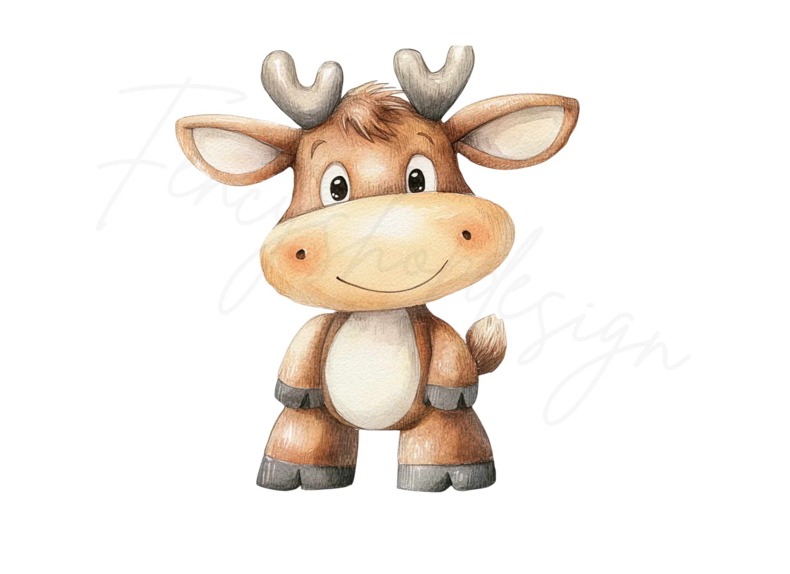 Cute Reindeer Clipart Bundle - Image 2