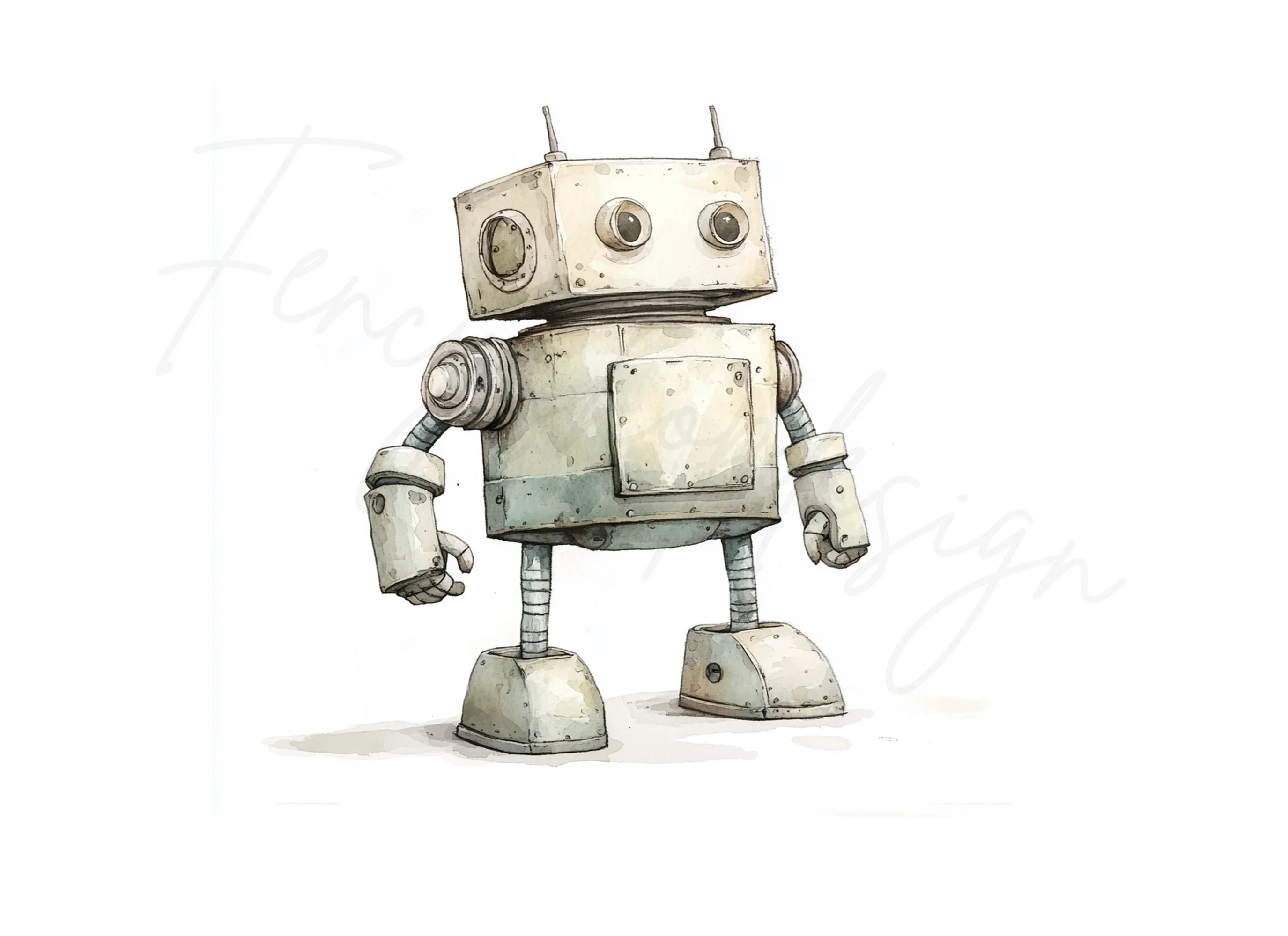 Cute Robot Clipart Bundle - Image 2