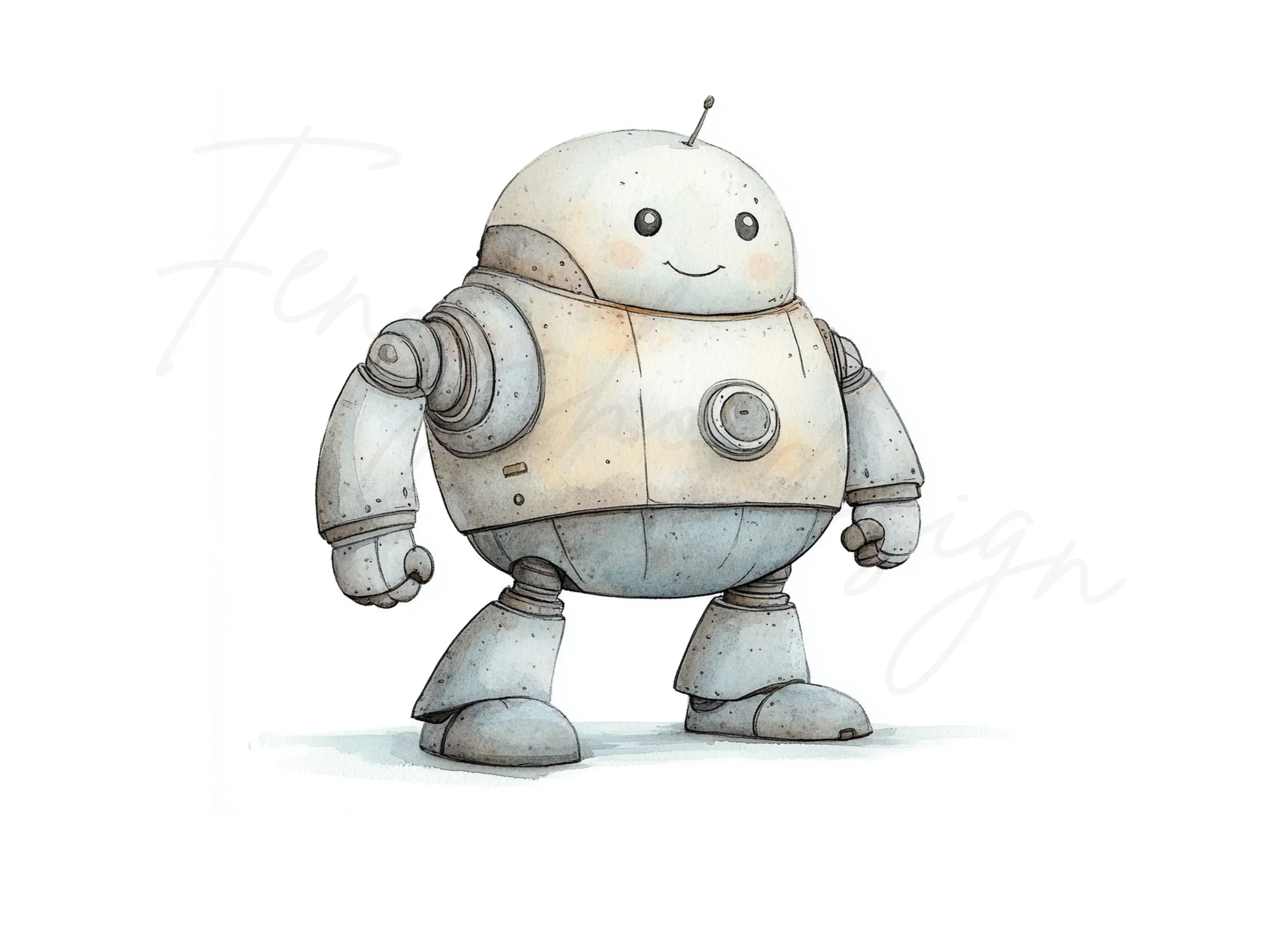 Cute Robot Clipart Bundle - Image 2