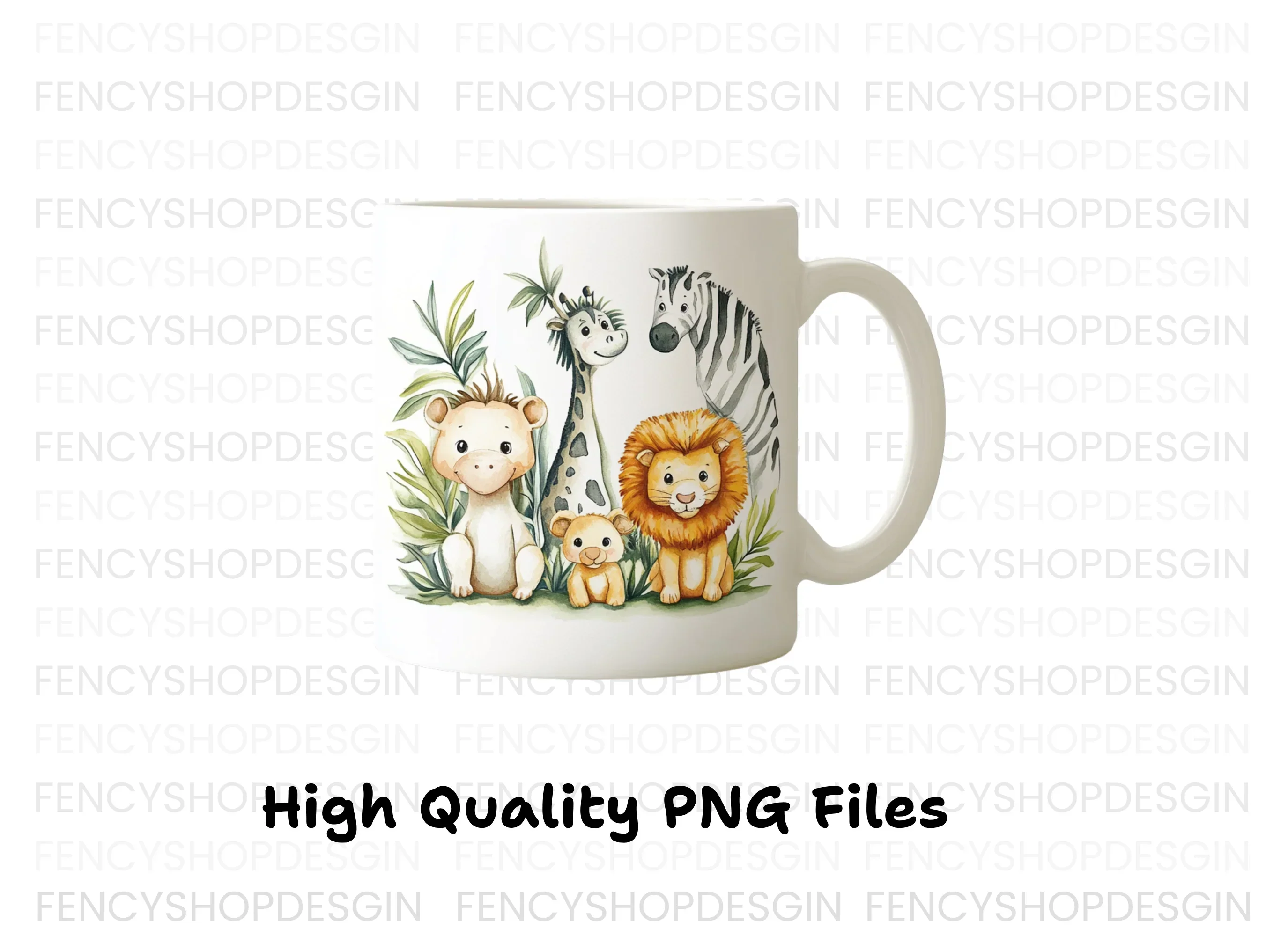 Cute Safari Animal Clipart Bundle - Image 3