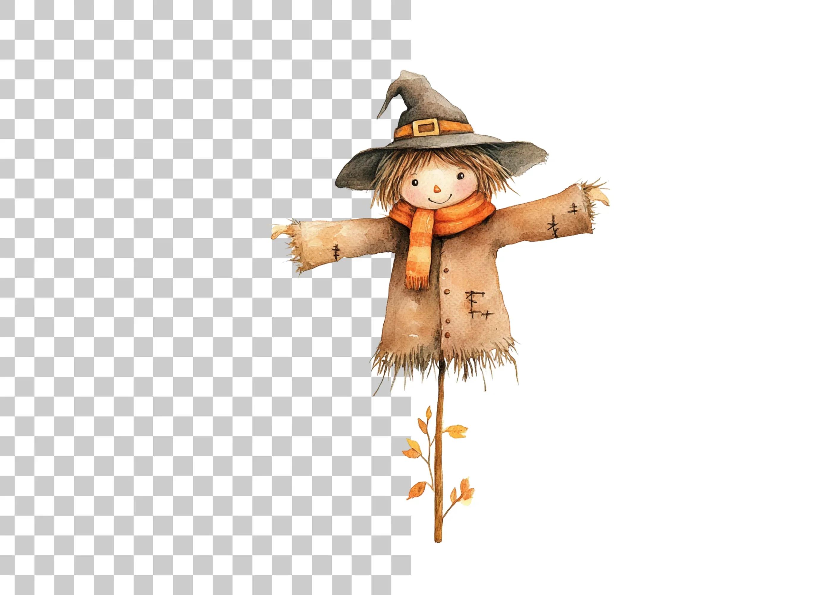 Cute Scarecrow Clipart Bundle - Image 2