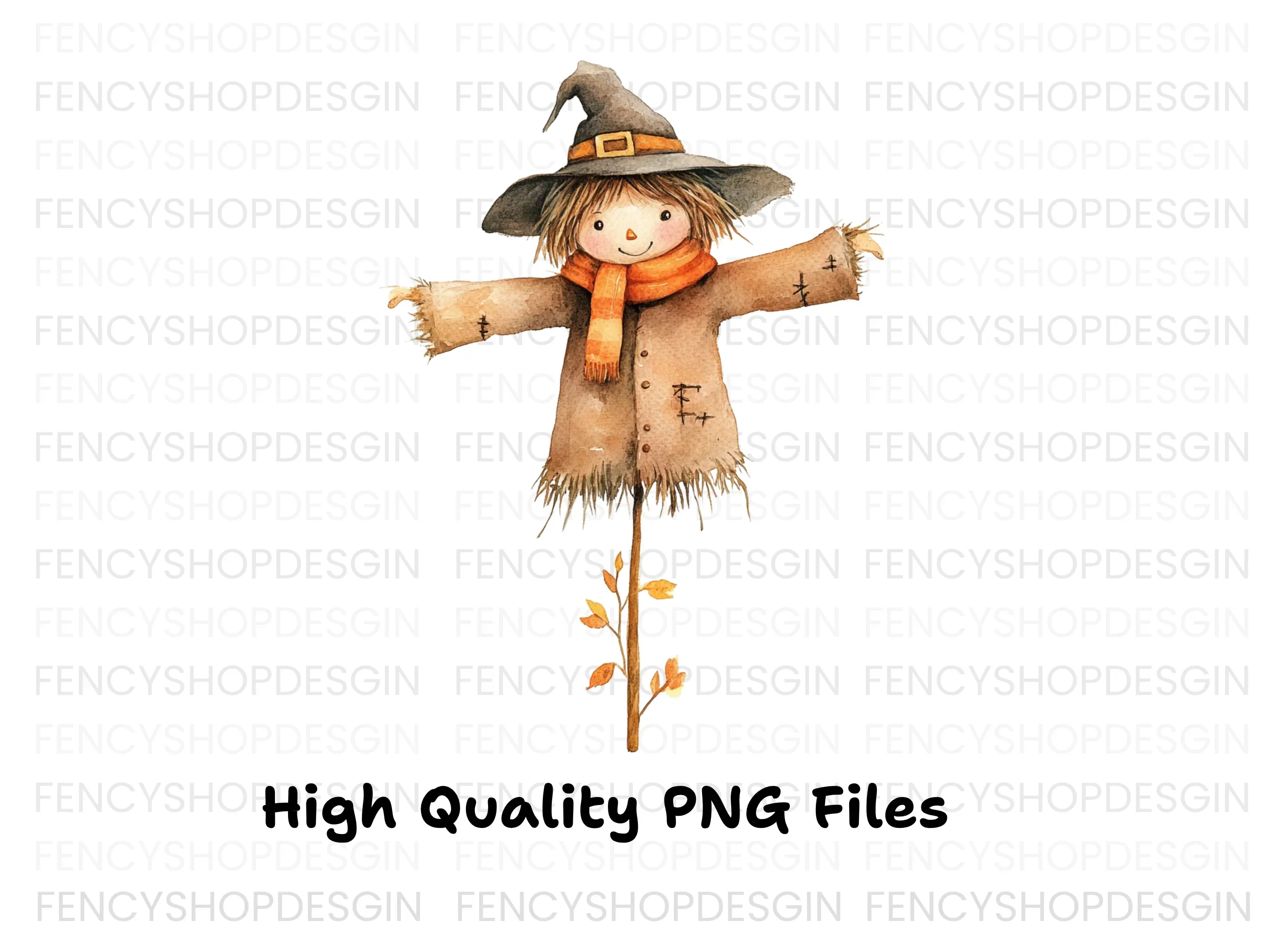 Cute Scarecrow Clipart Bundle - Image 3