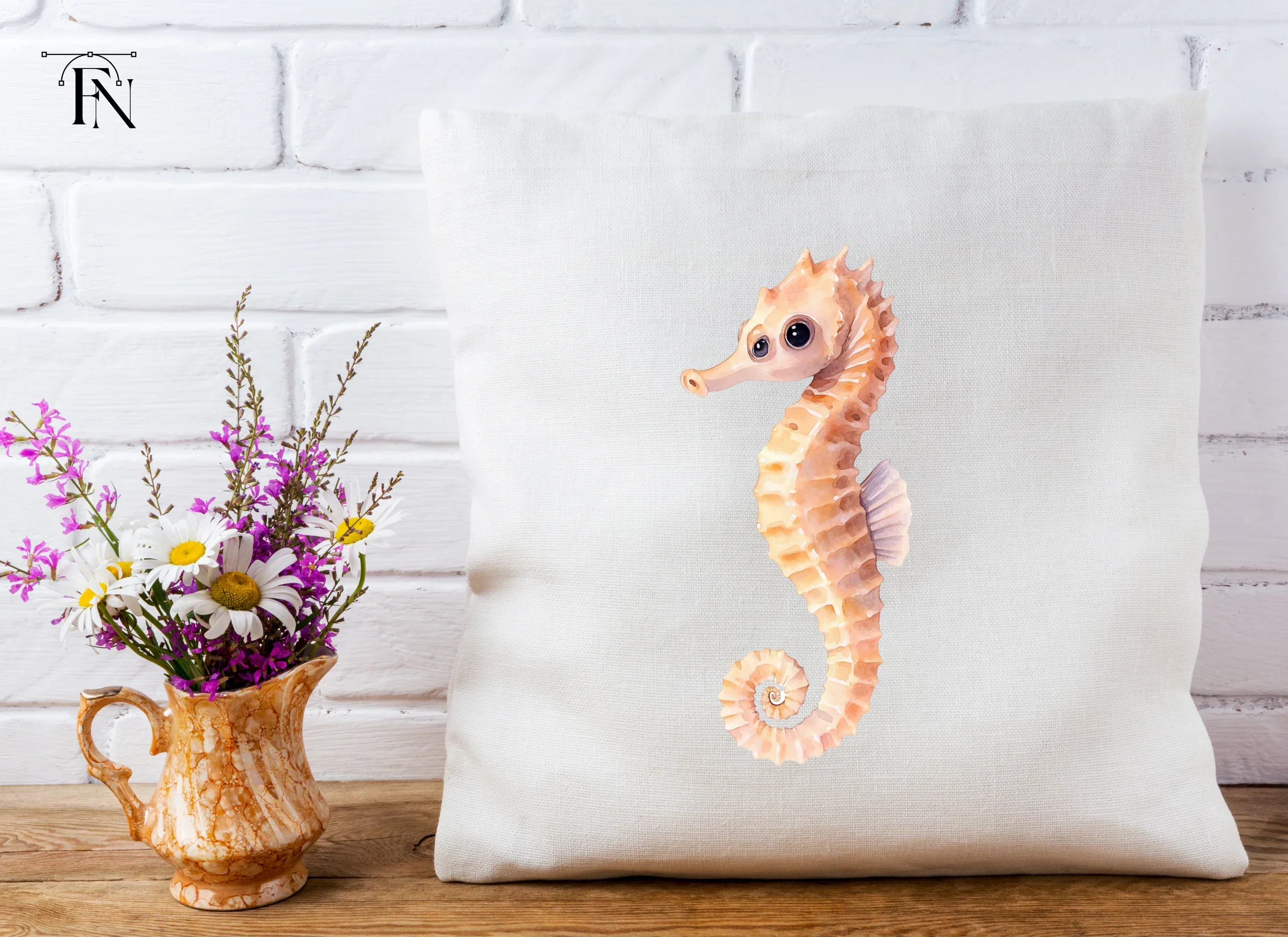 Cute Seahorse Clipart Bundle - Image 5