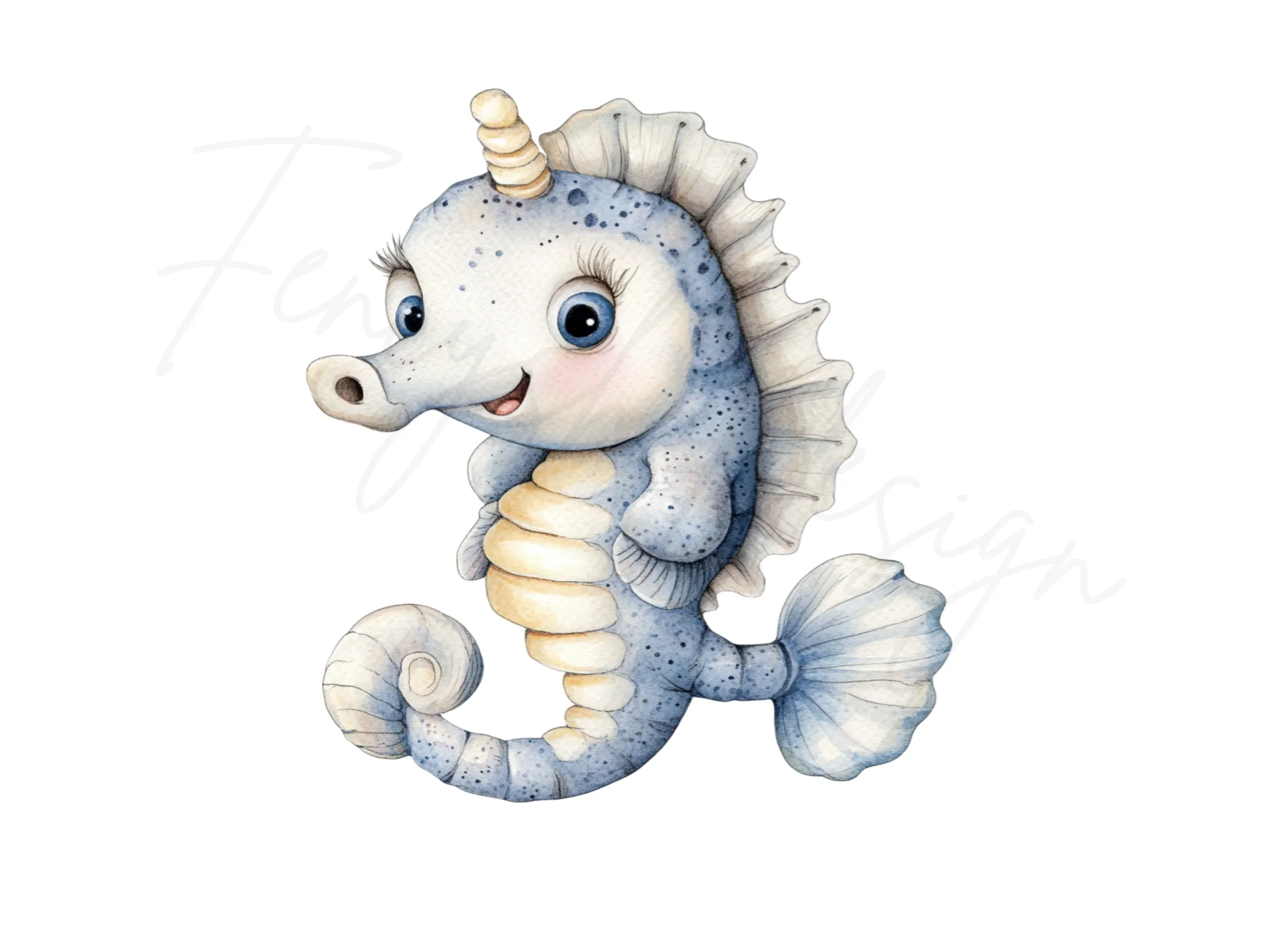 Cute Seahorse Clipart Bundle - Image 2