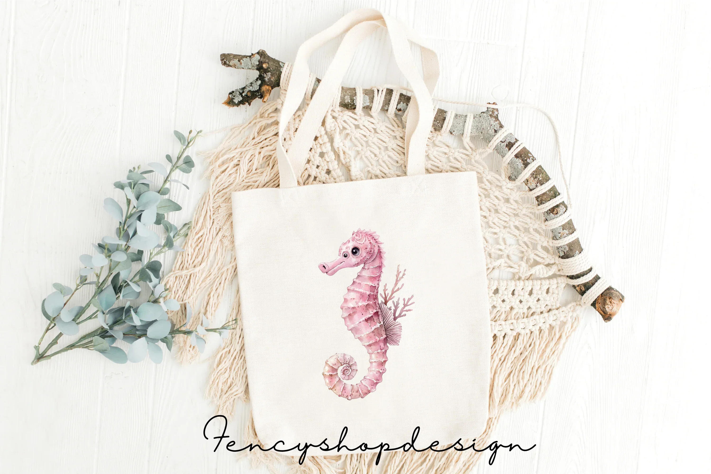 Cute Seahorse Clipart Bundle - Image 2