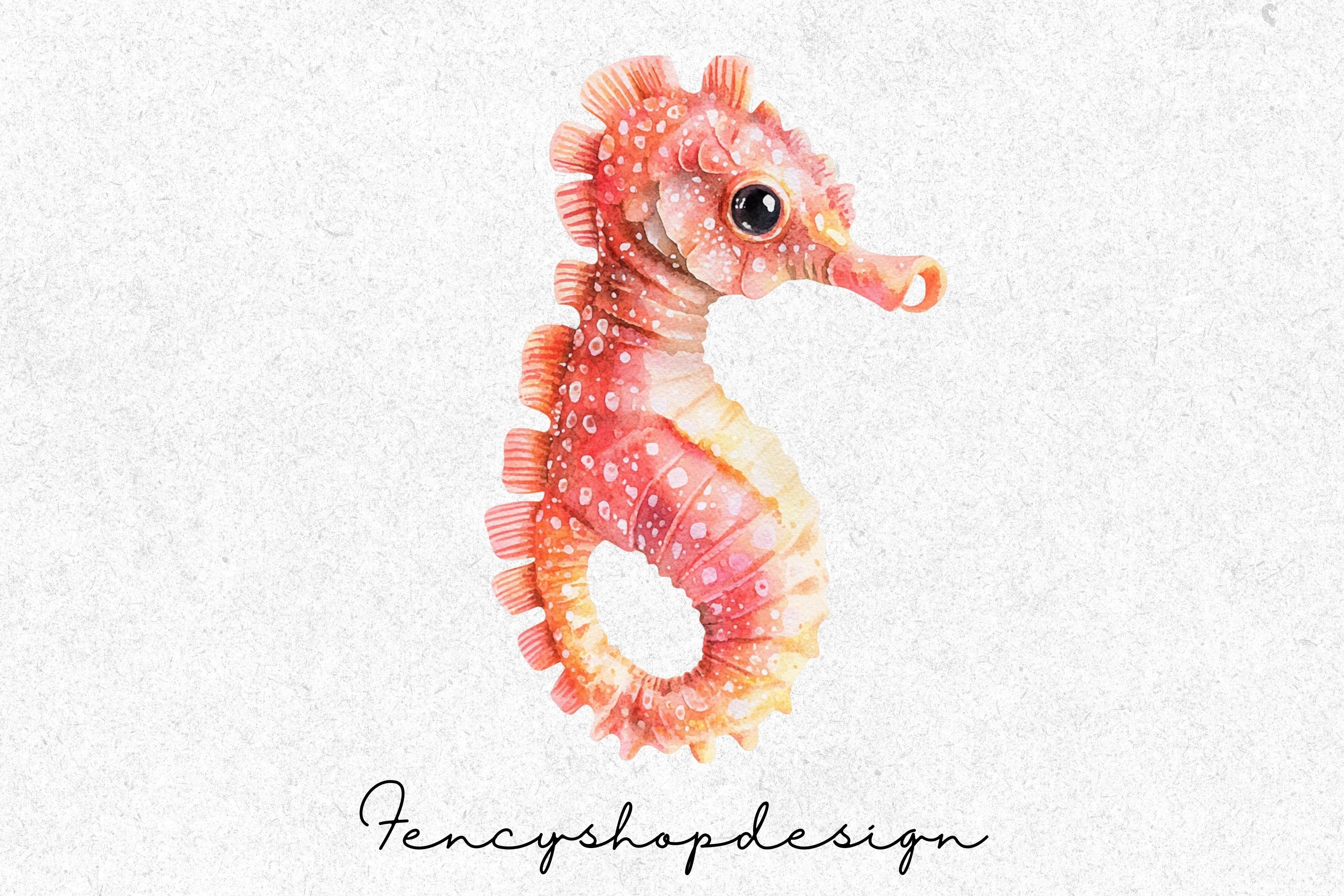 Cute Seahorse Clipart Bundle - Image 6