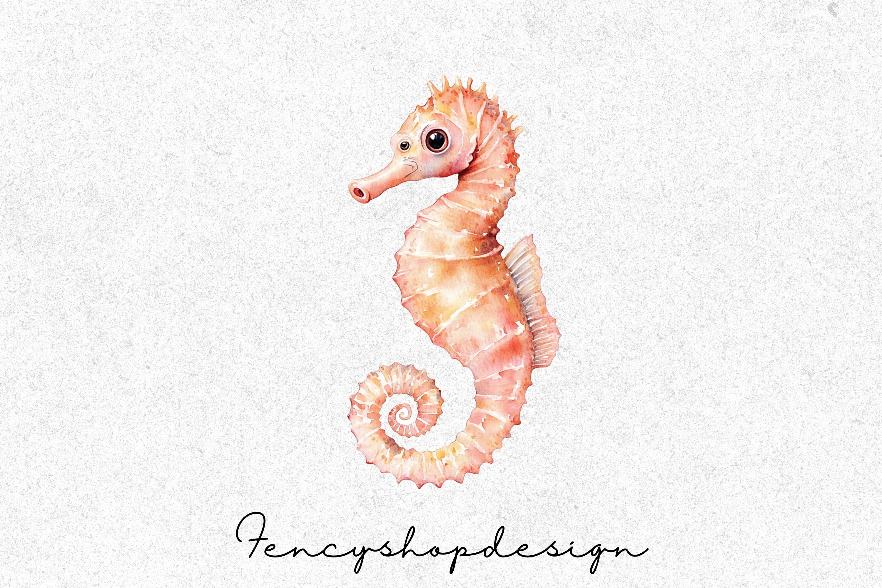 Cute Seahorse Clipart Bundle - Image 7