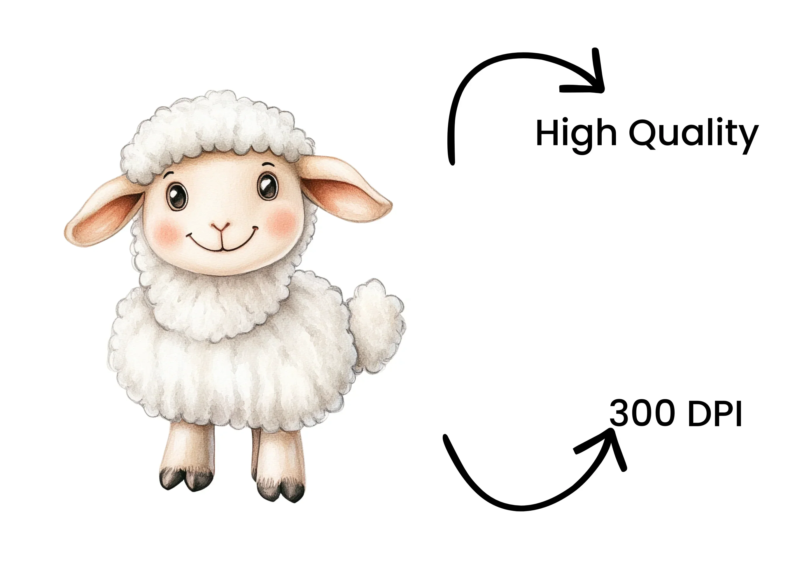Cute Sheep Clipart Bundle - Image 4