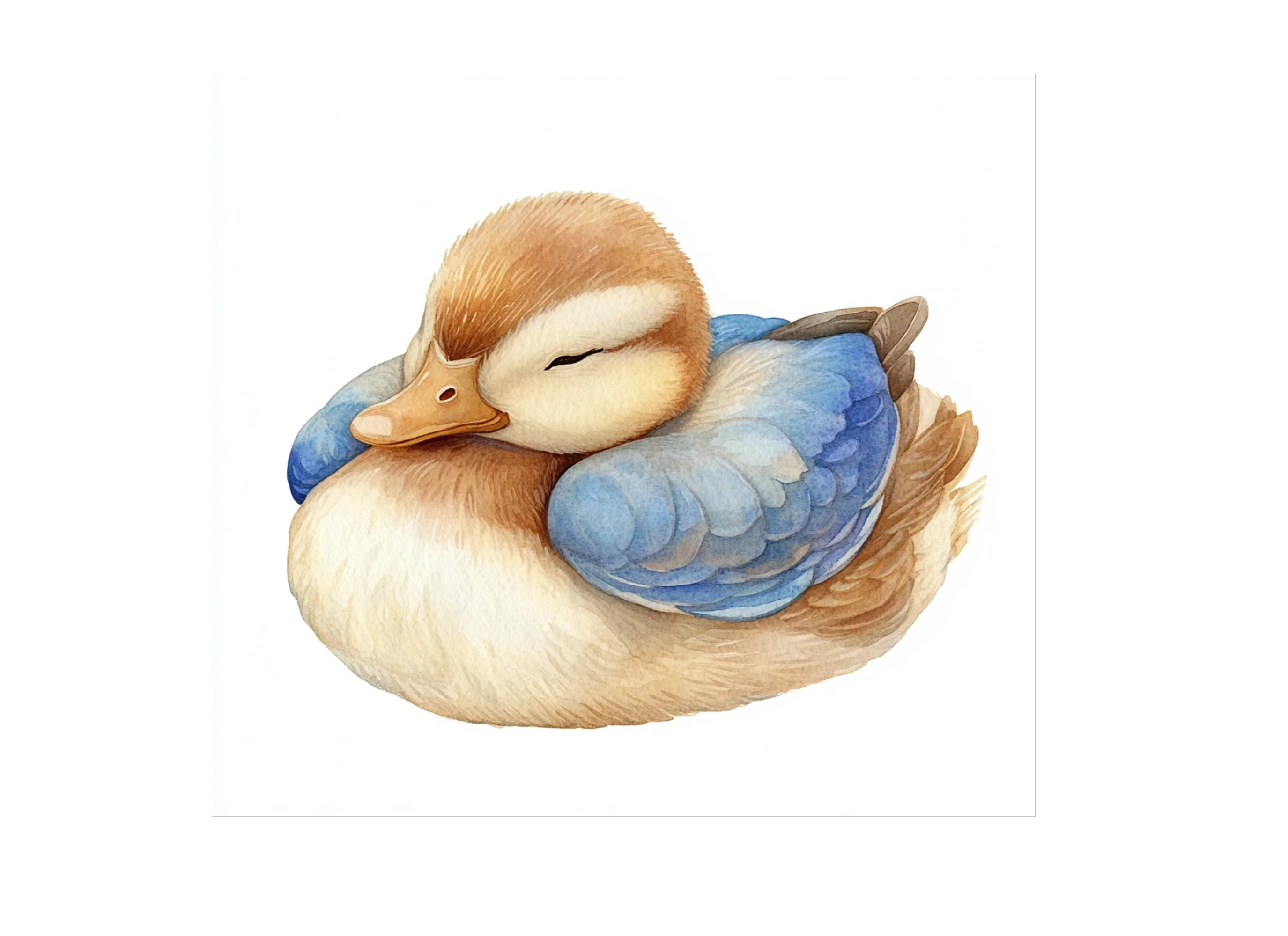 Cute Sleeping Duckling Clipart Bundle - Image 2