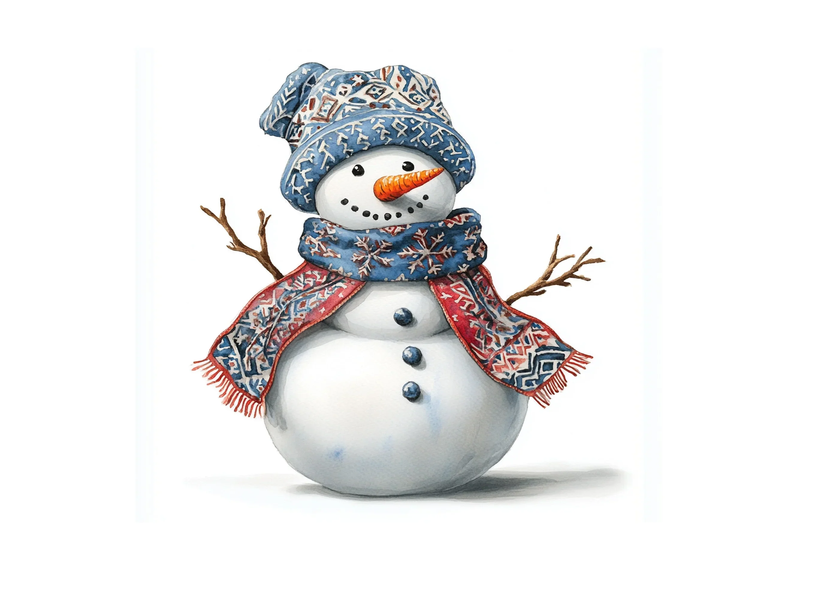 Cute Snowman Clipart Bundle - Image 3