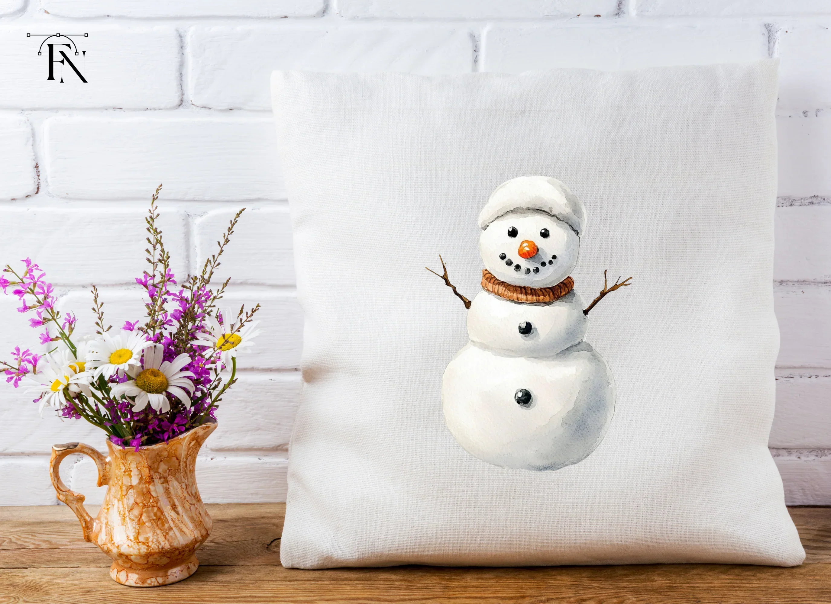 Cute Snowman Clipart Bundle - Image 4