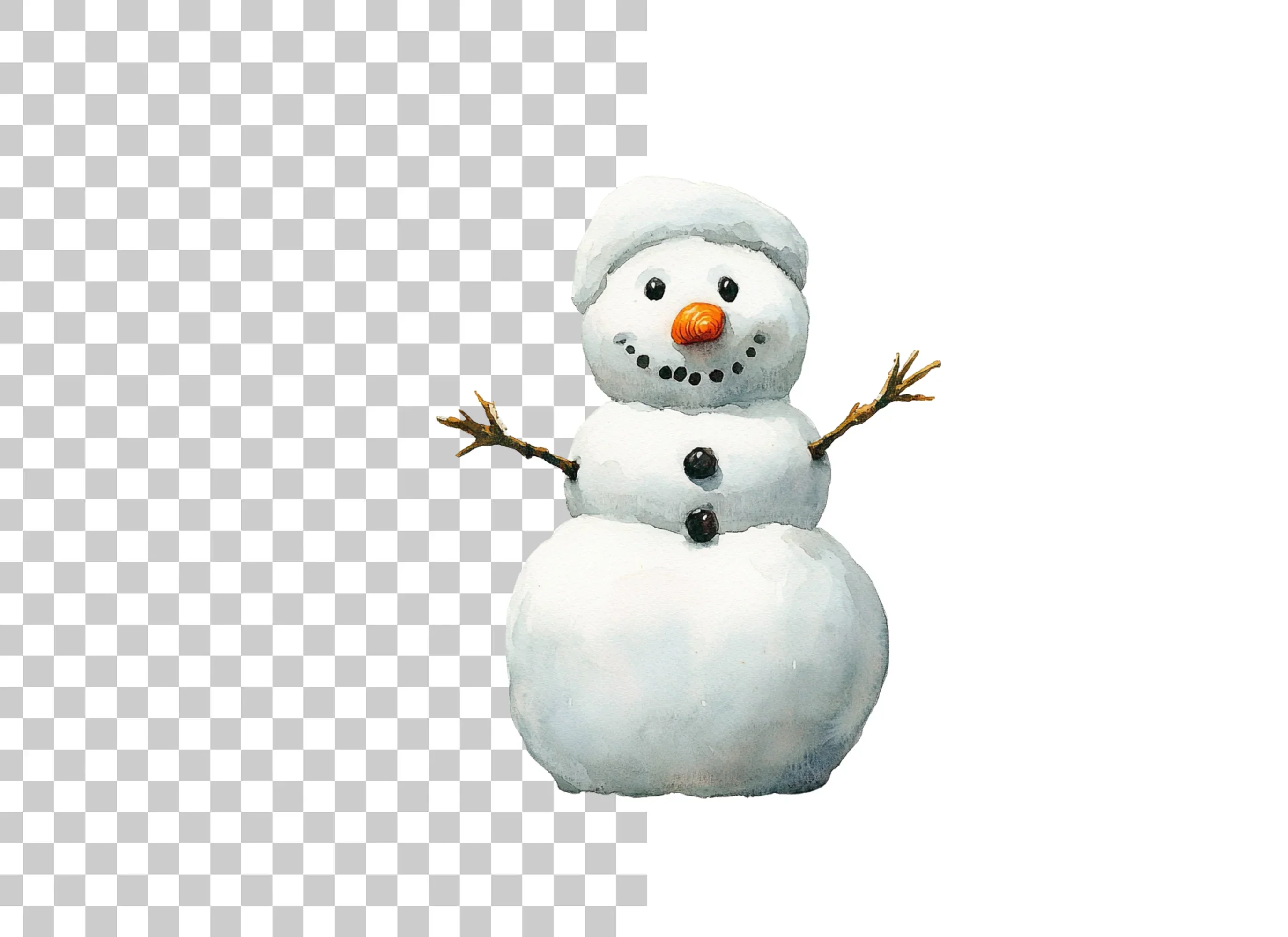 Cute Snowman Clipart Bundle - Image 6
