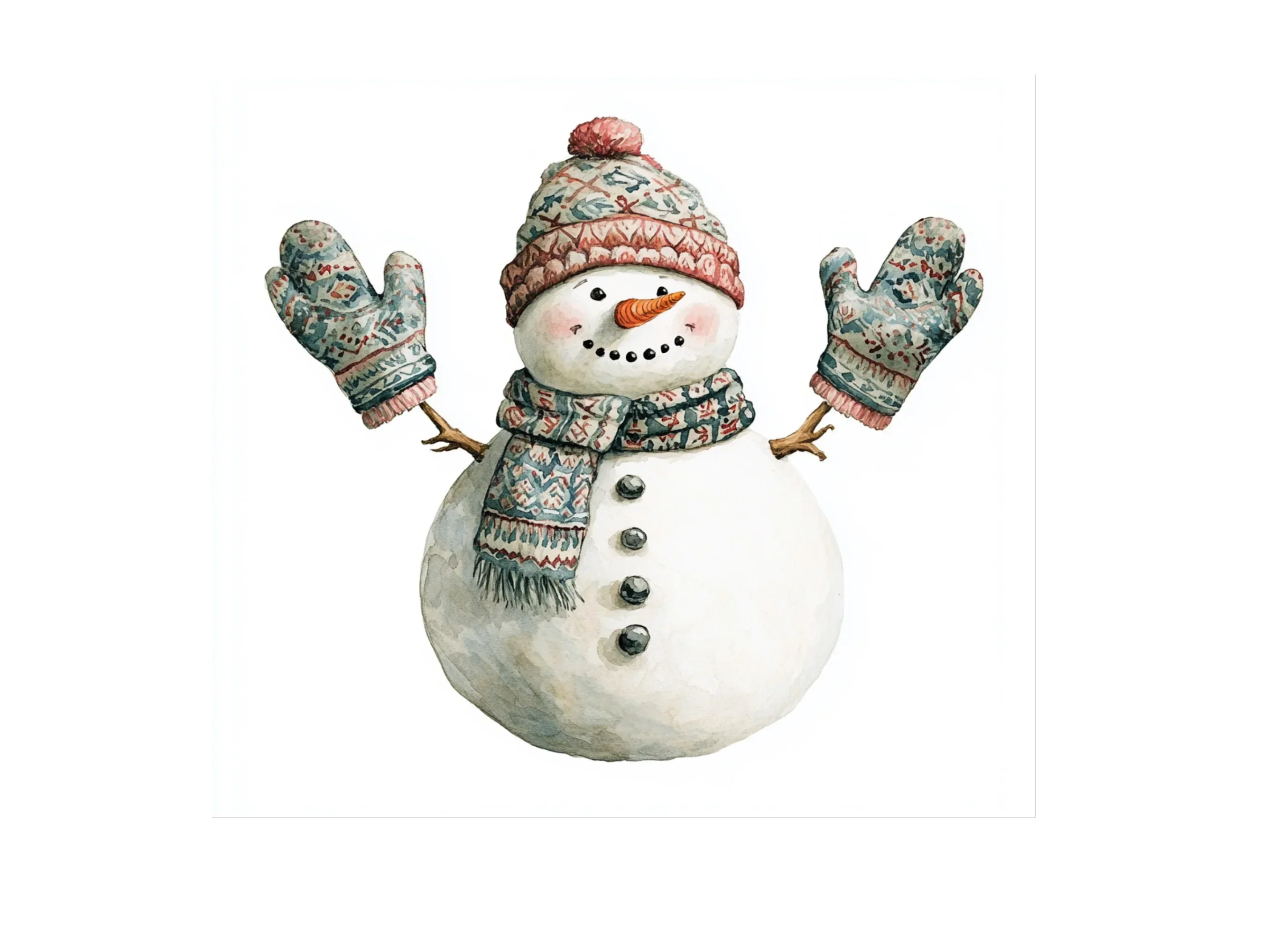 Cute Snowman Clipart Bundle - Image 2