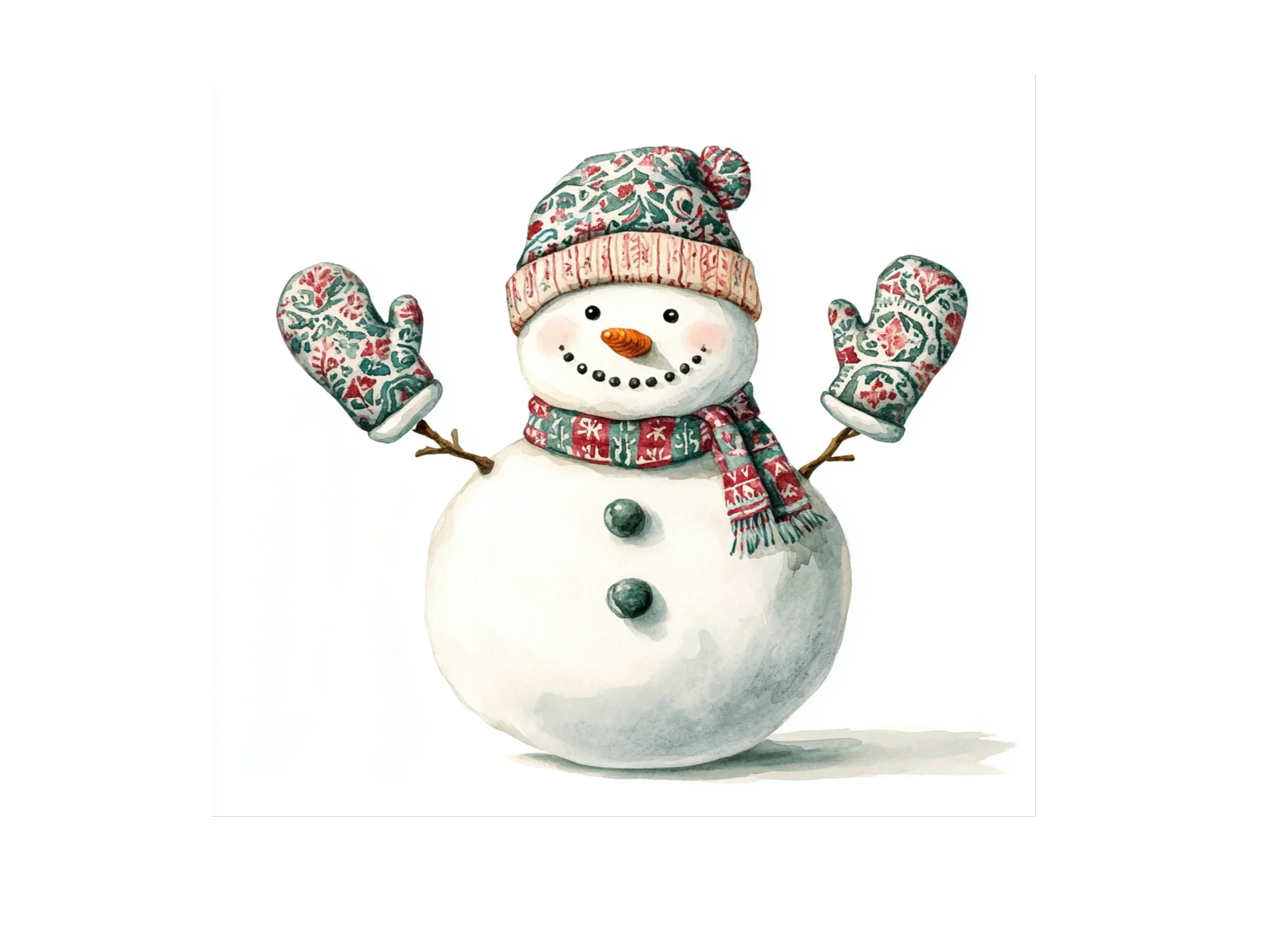 Cute Snowman Clipart Bundle - Image 3