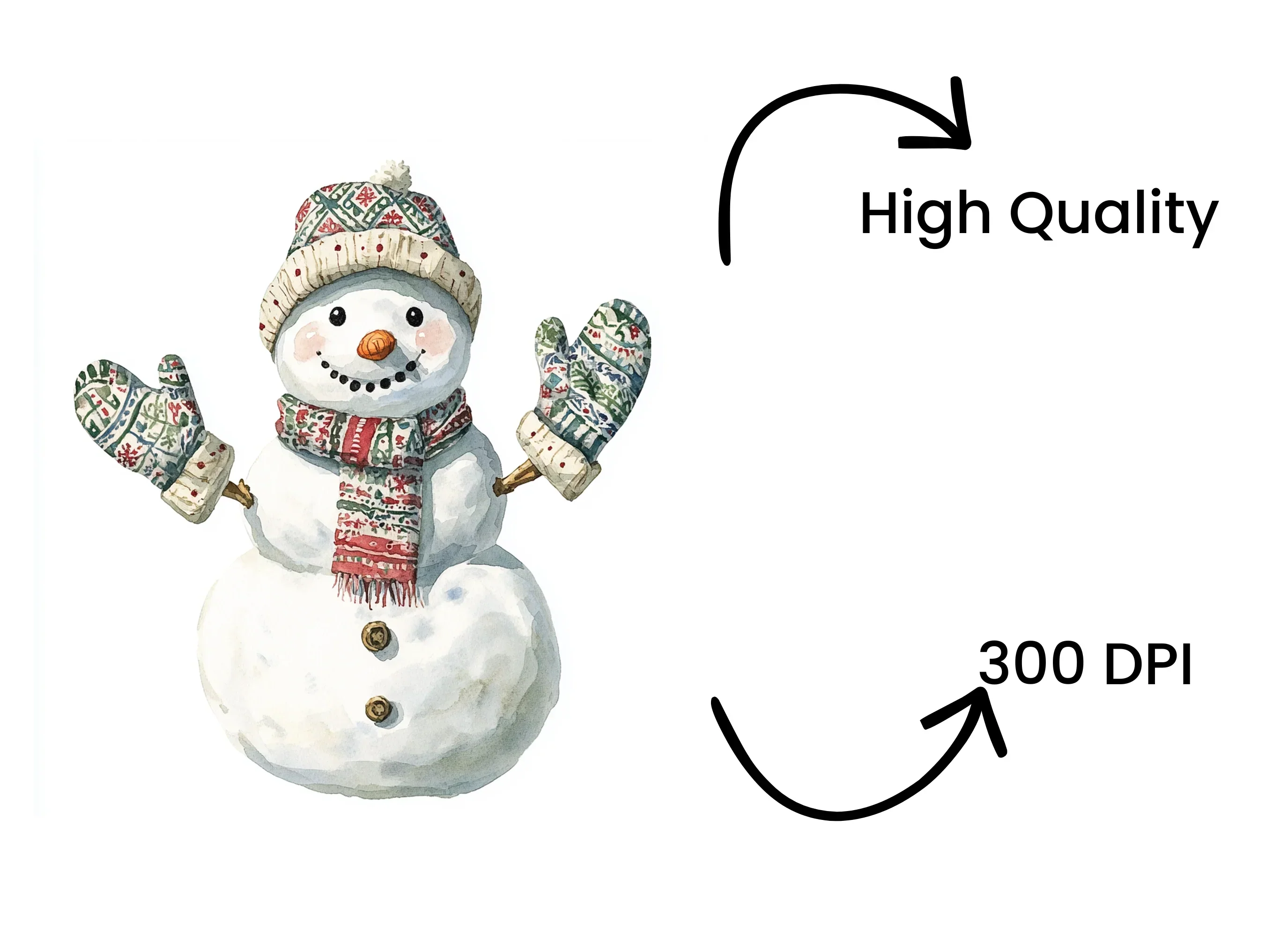Cute Snowman Clipart Bundle - Image 4