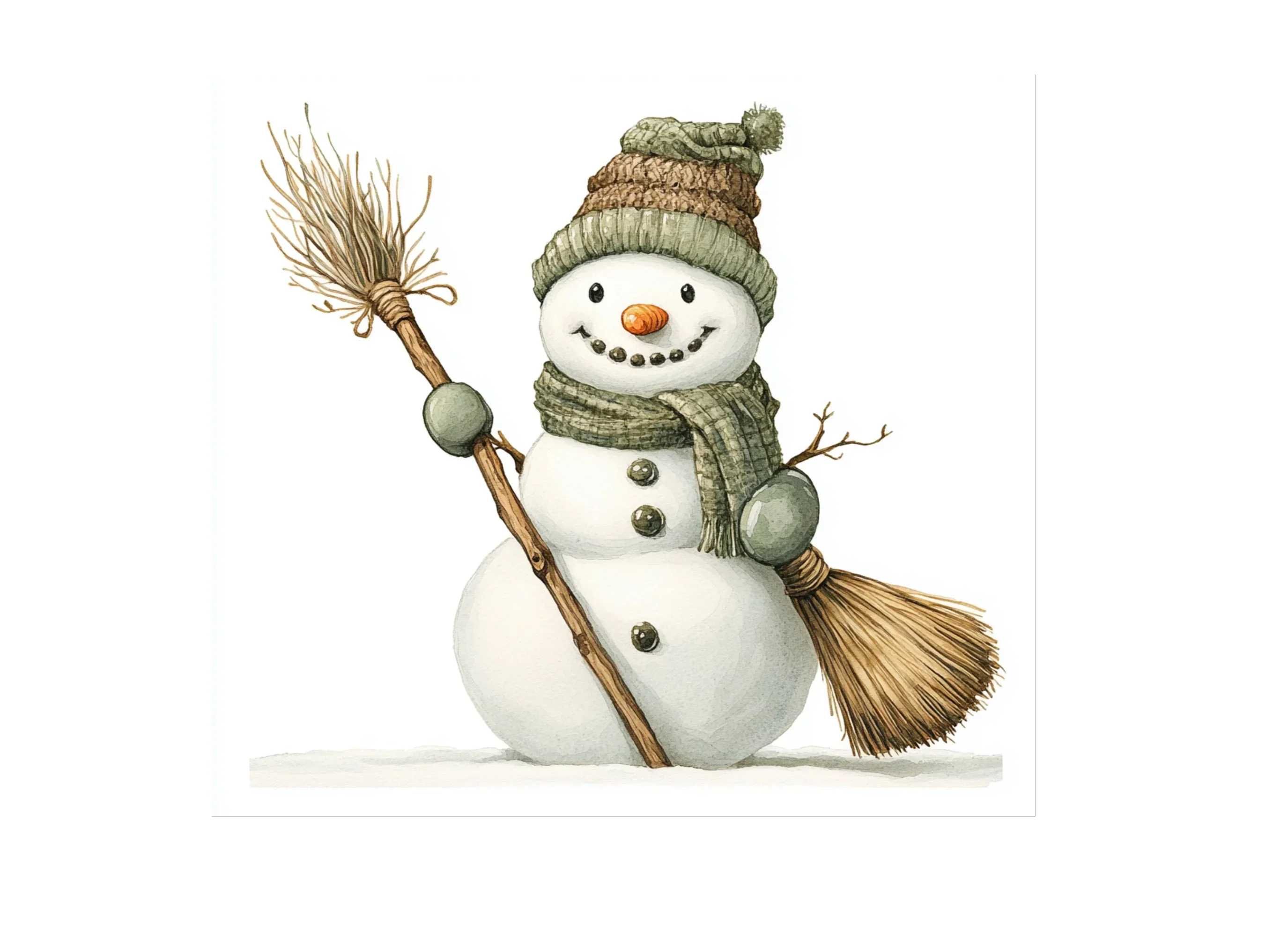 Cute Snowman Winter Clipart Bundle - Image 3