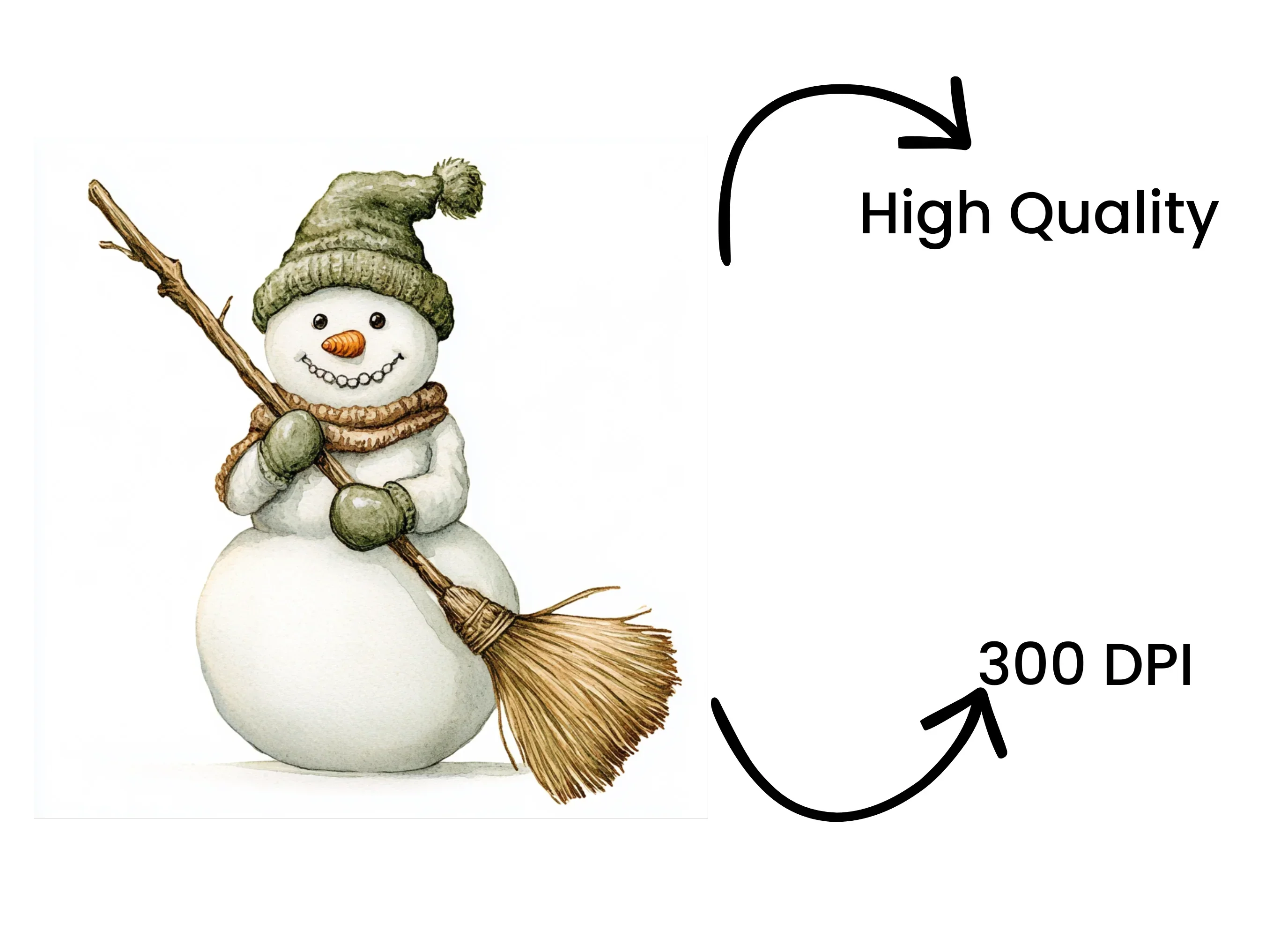 Cute Snowman Winter Clipart Bundle - Image 4