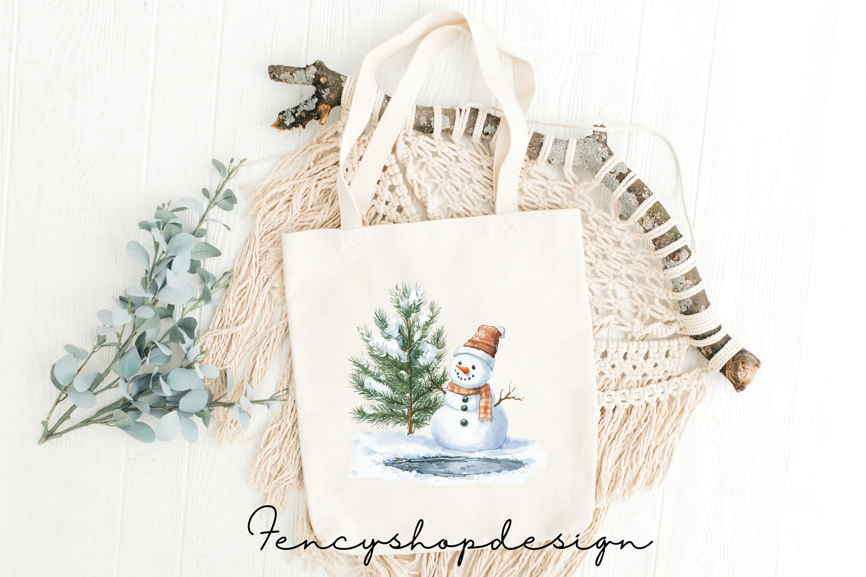 Cute Snowman Winter Clipart Bundle - Image 3