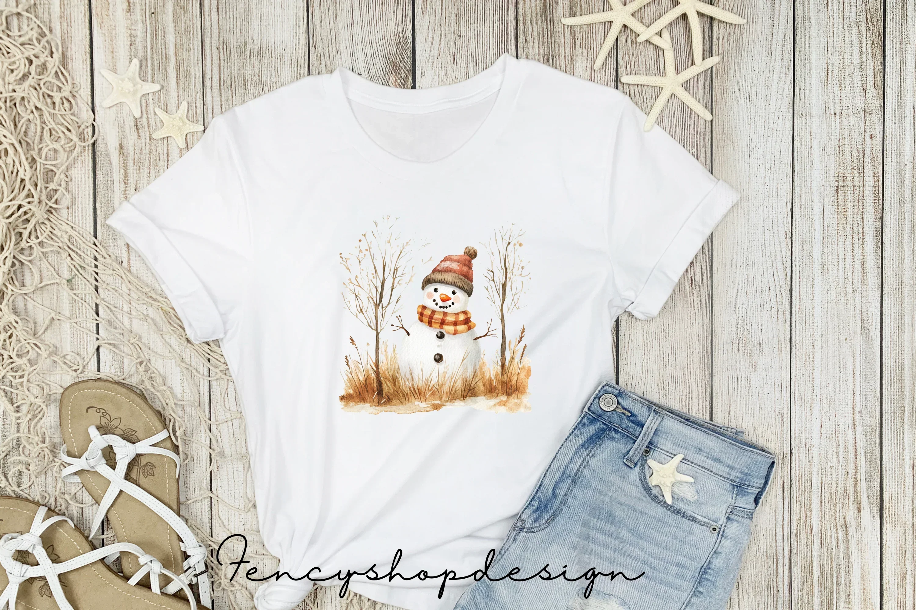 Cute Snowman Winter Clipart Bundle - Image 6