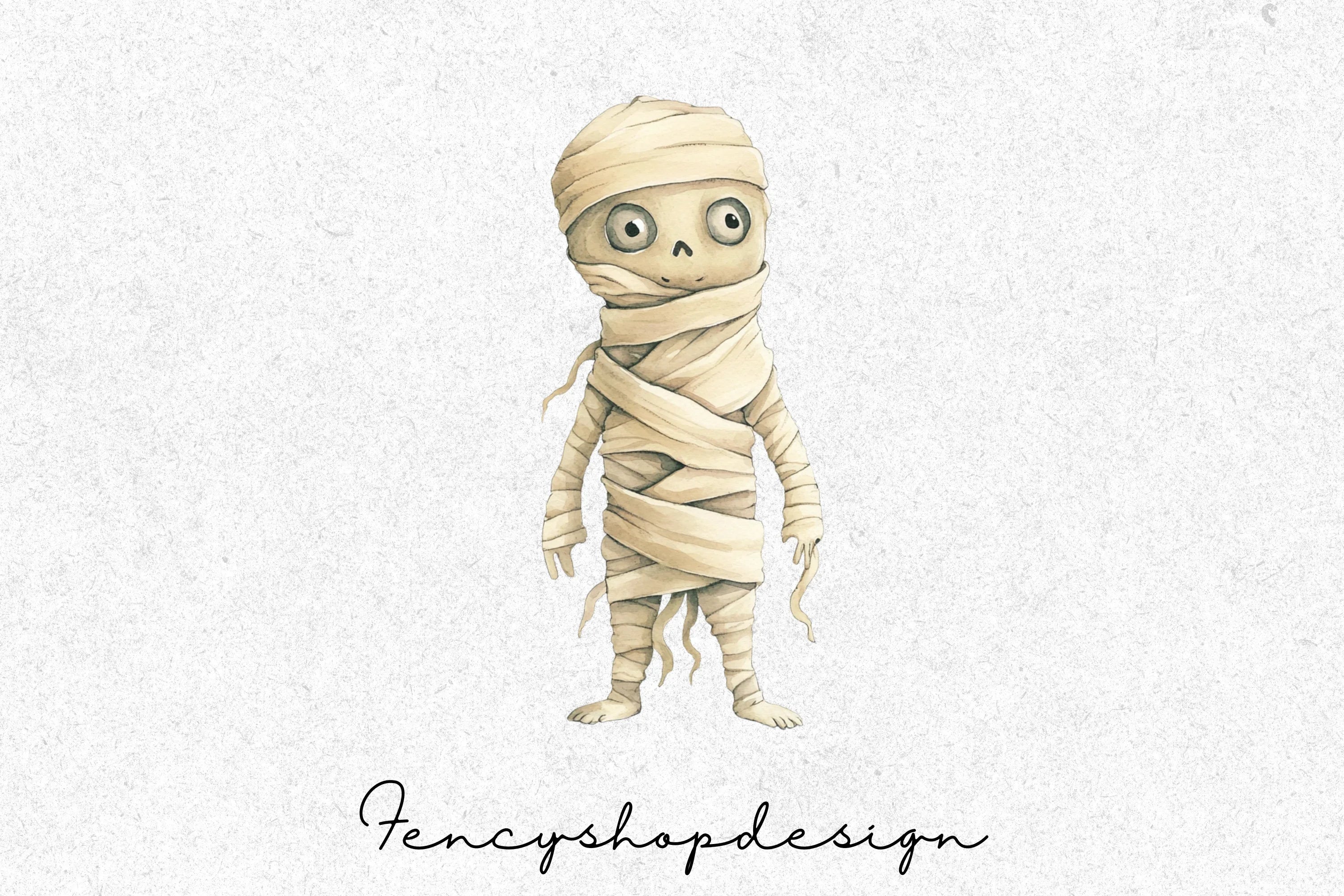 Cute Spooky Mummy Clipart Bundle - Image 5