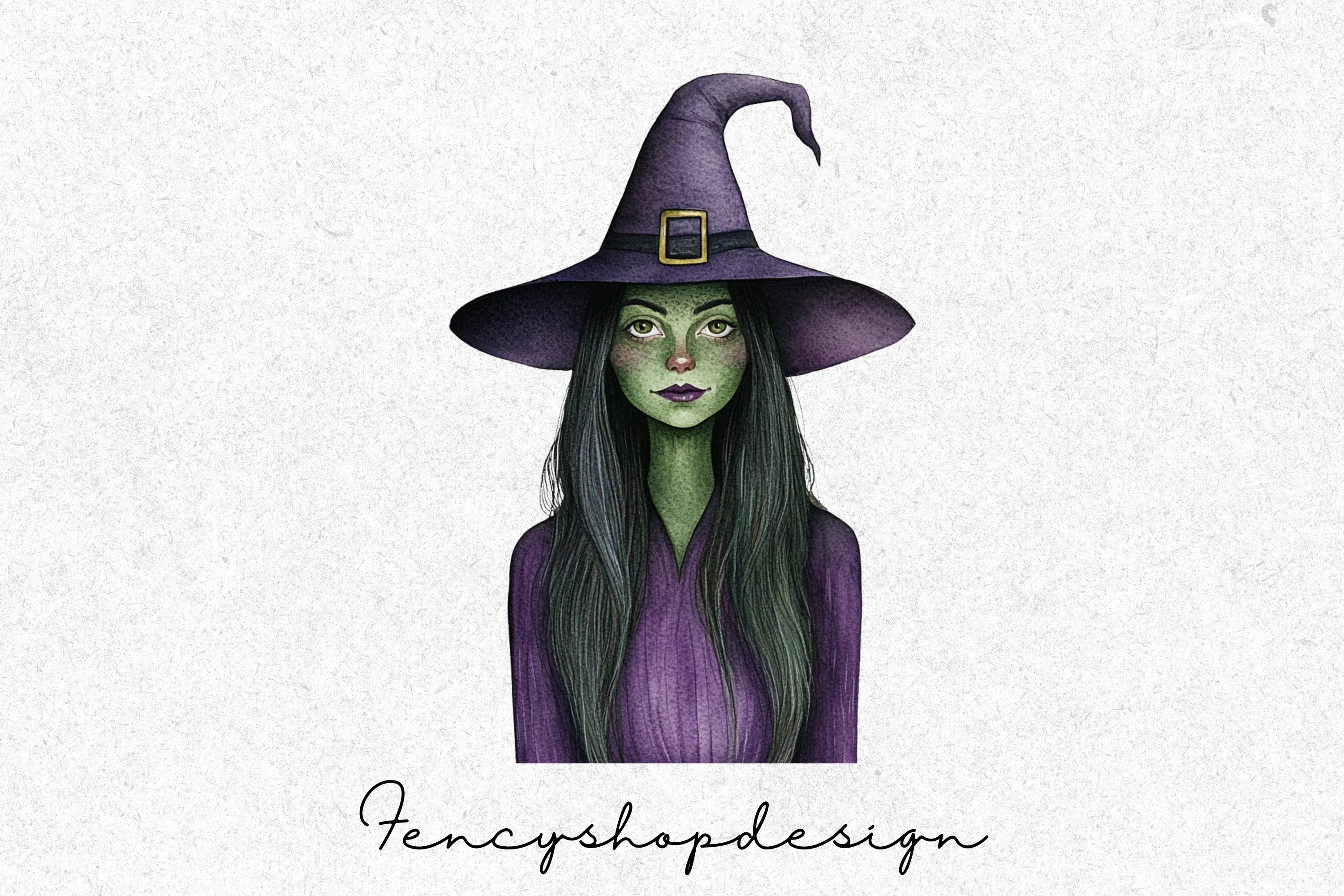 Cute Spooky Witch Clipart Bundle - Image 3