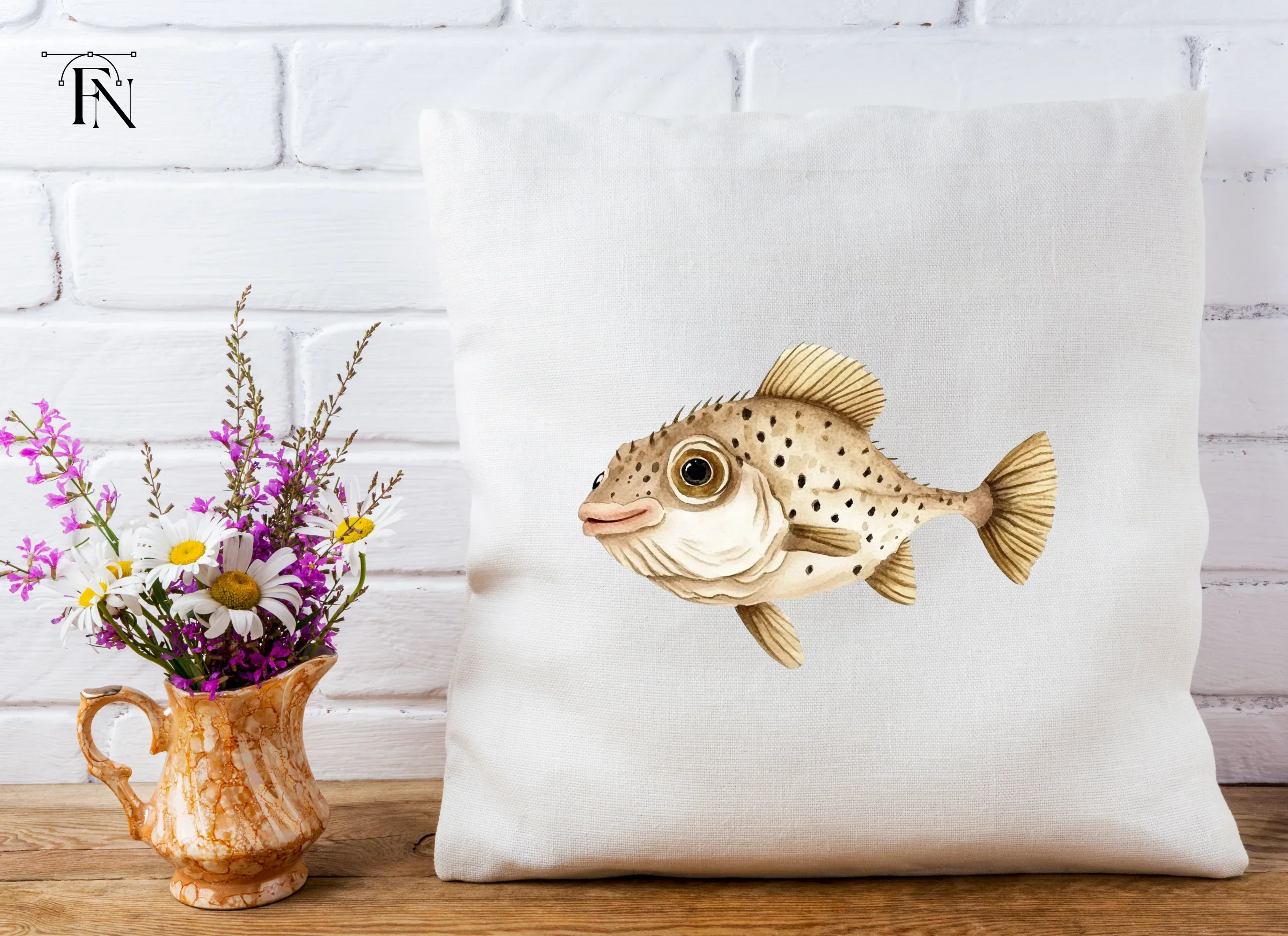 Cute Spotted Fish Clipart Bundle - Image 3