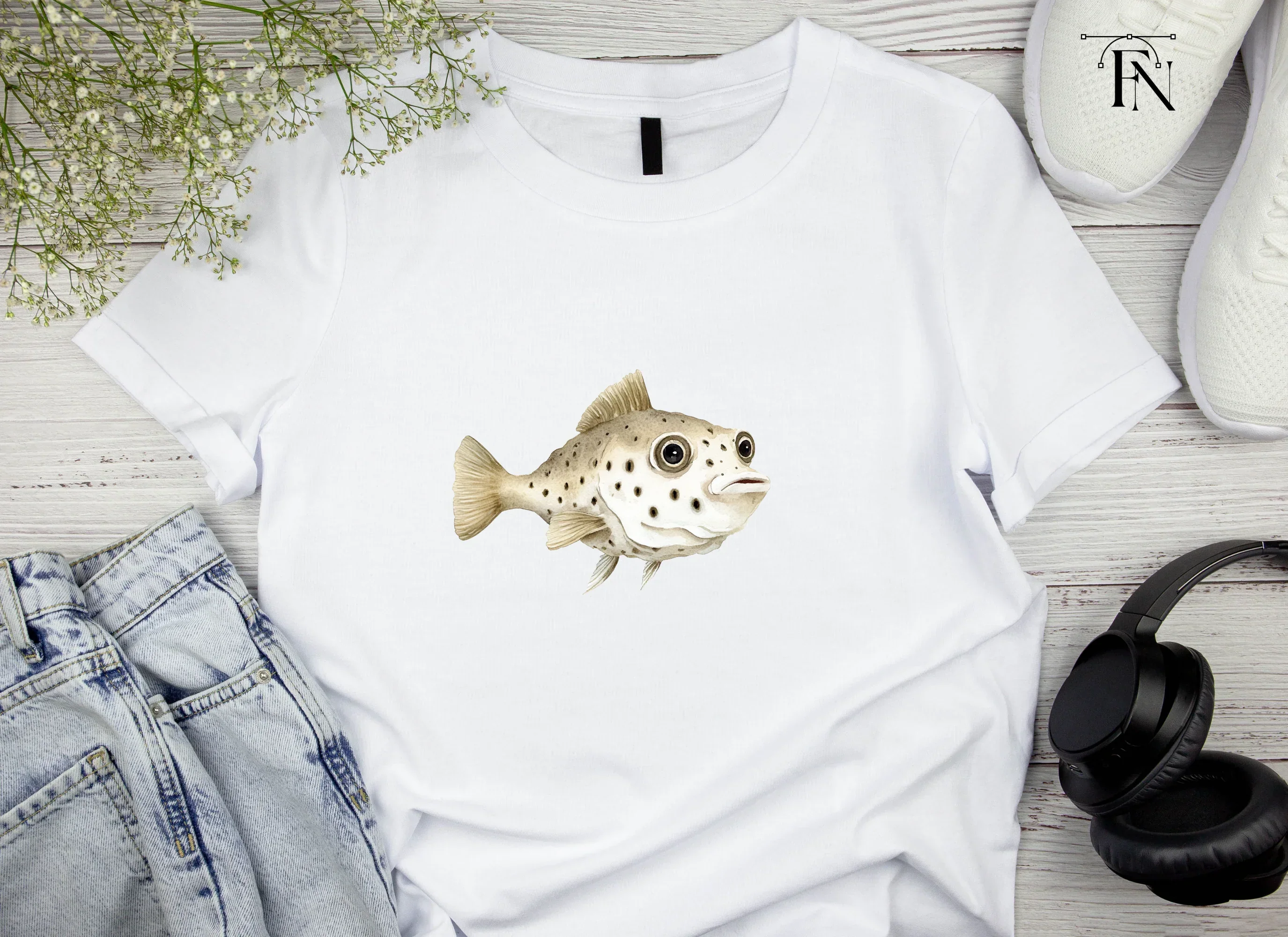 Cute Spotted Fish Clipart Bundle - Image 4