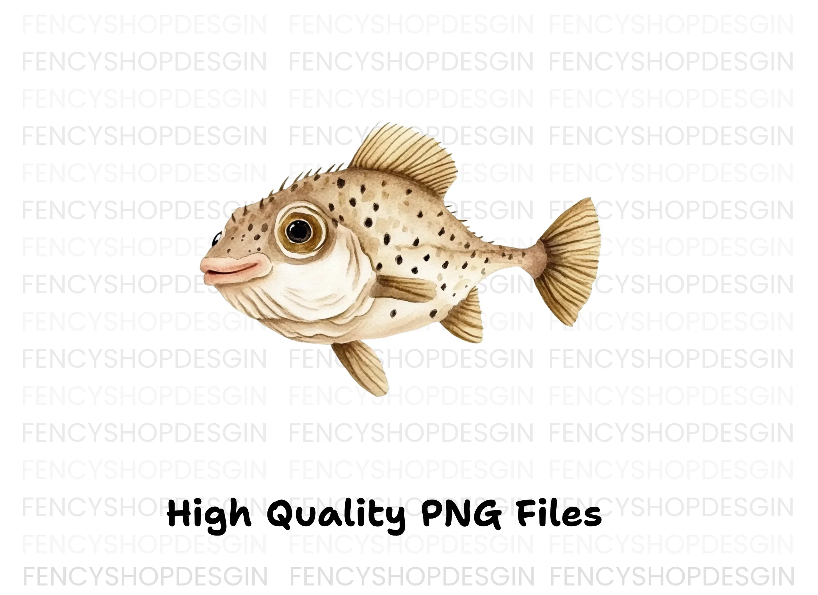 Cute Spotted Fish Clipart Bundle - Image 5