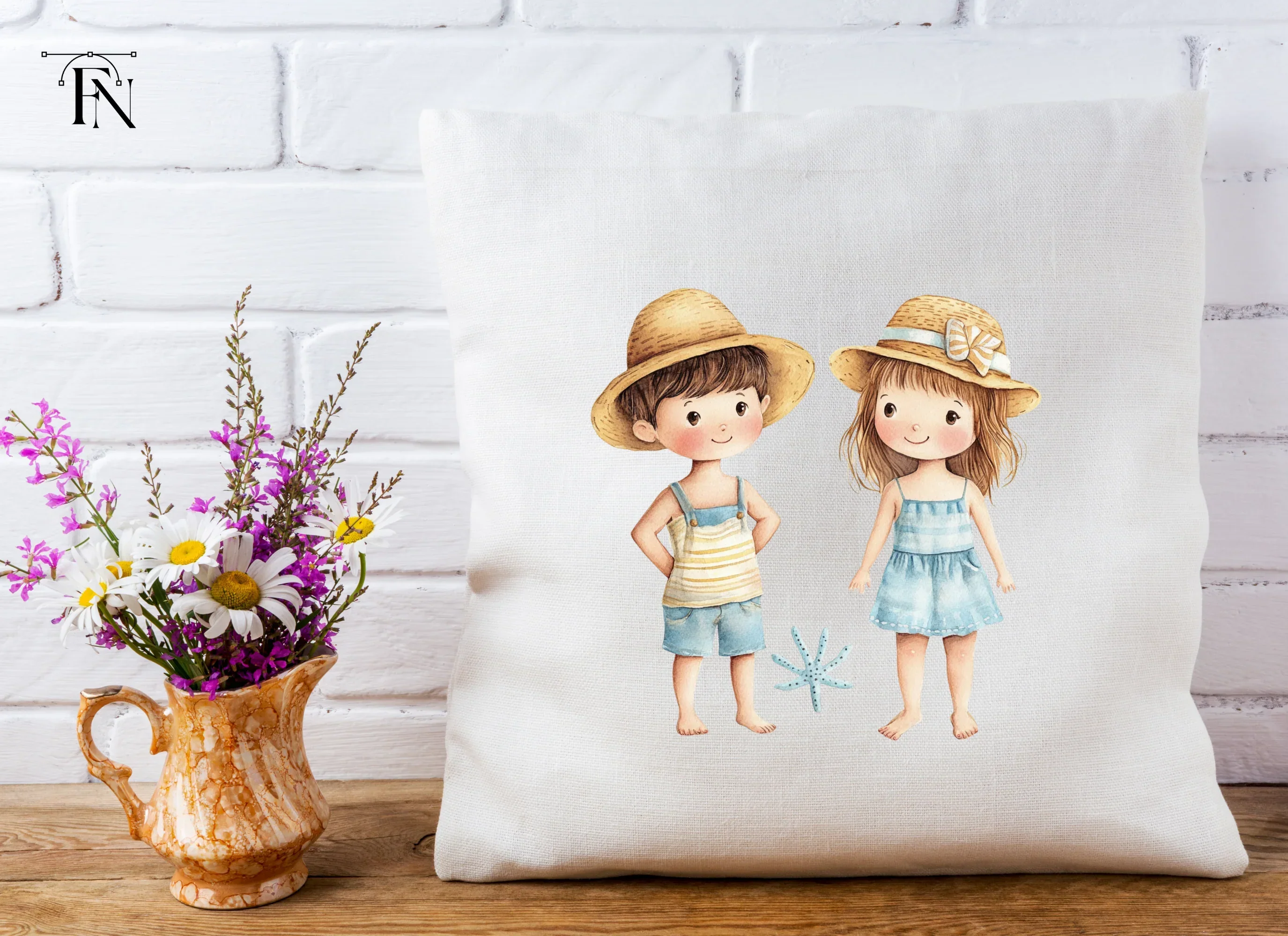 Cute Summer Kids Clipart Bundle - Image 4