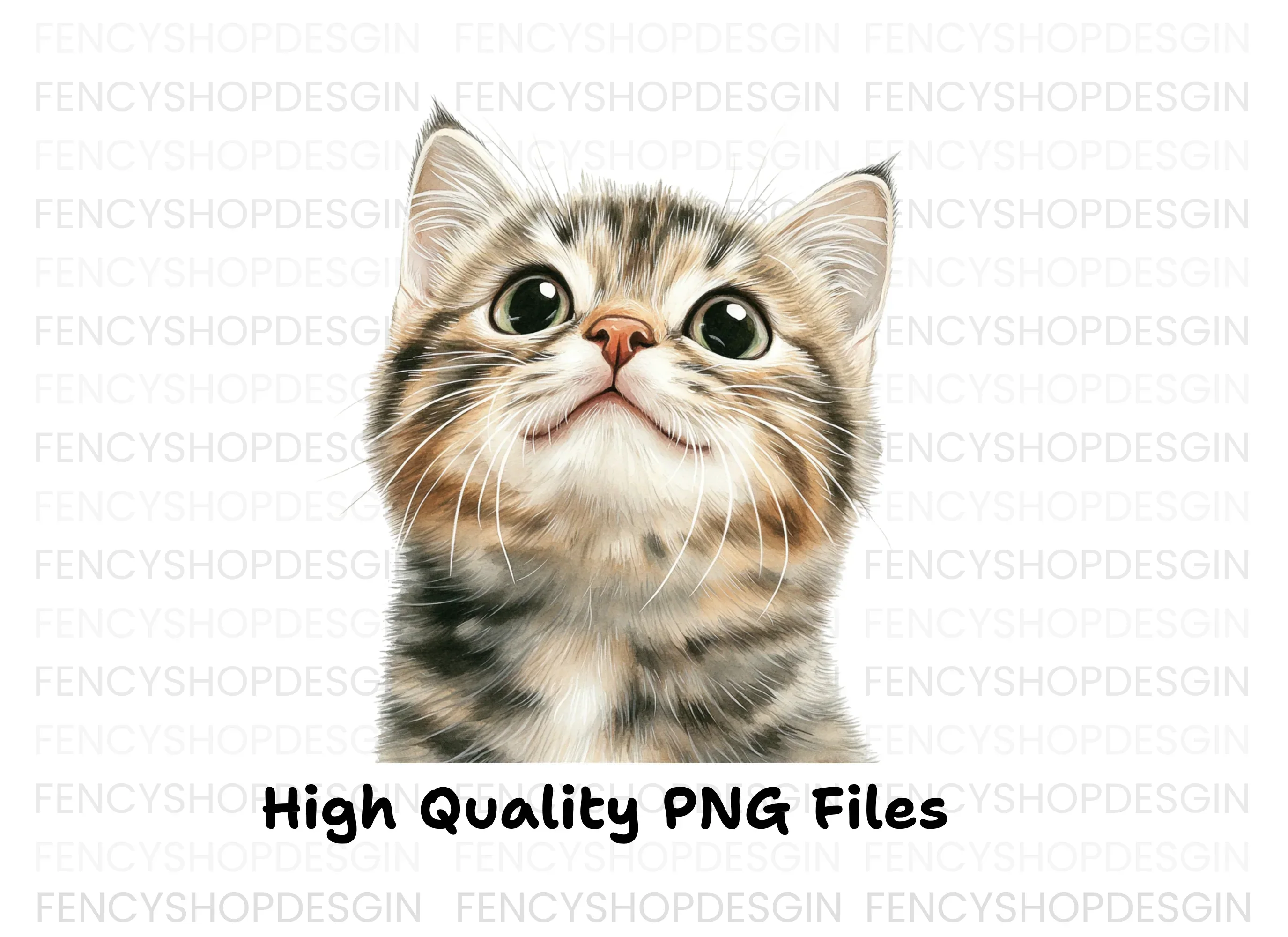 Cute Tabby Kitten Faces Clipart Bundle - Image 5
