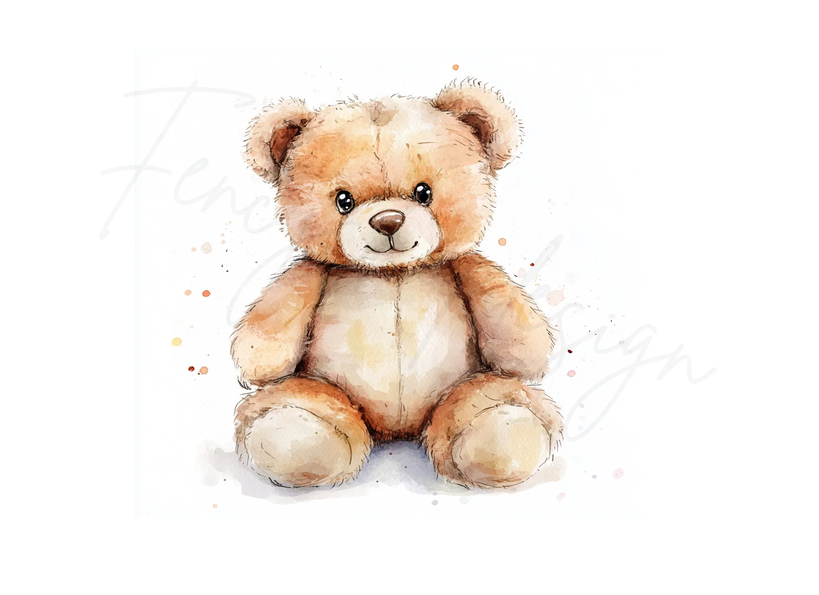Cute Teddy Bear Clipart Bundle - Image 3