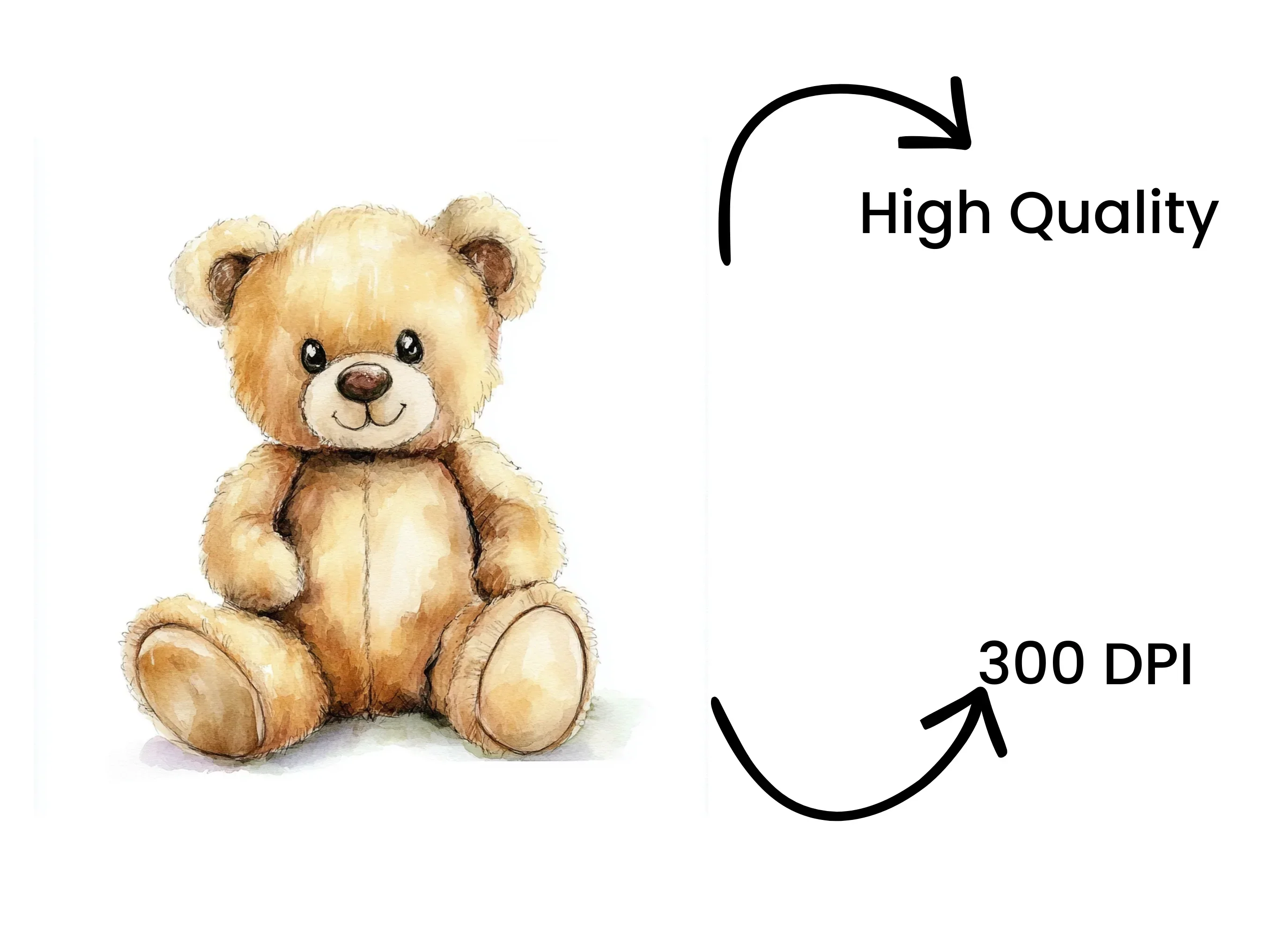 Cute Teddy Bear Clipart Bundle - Image 4