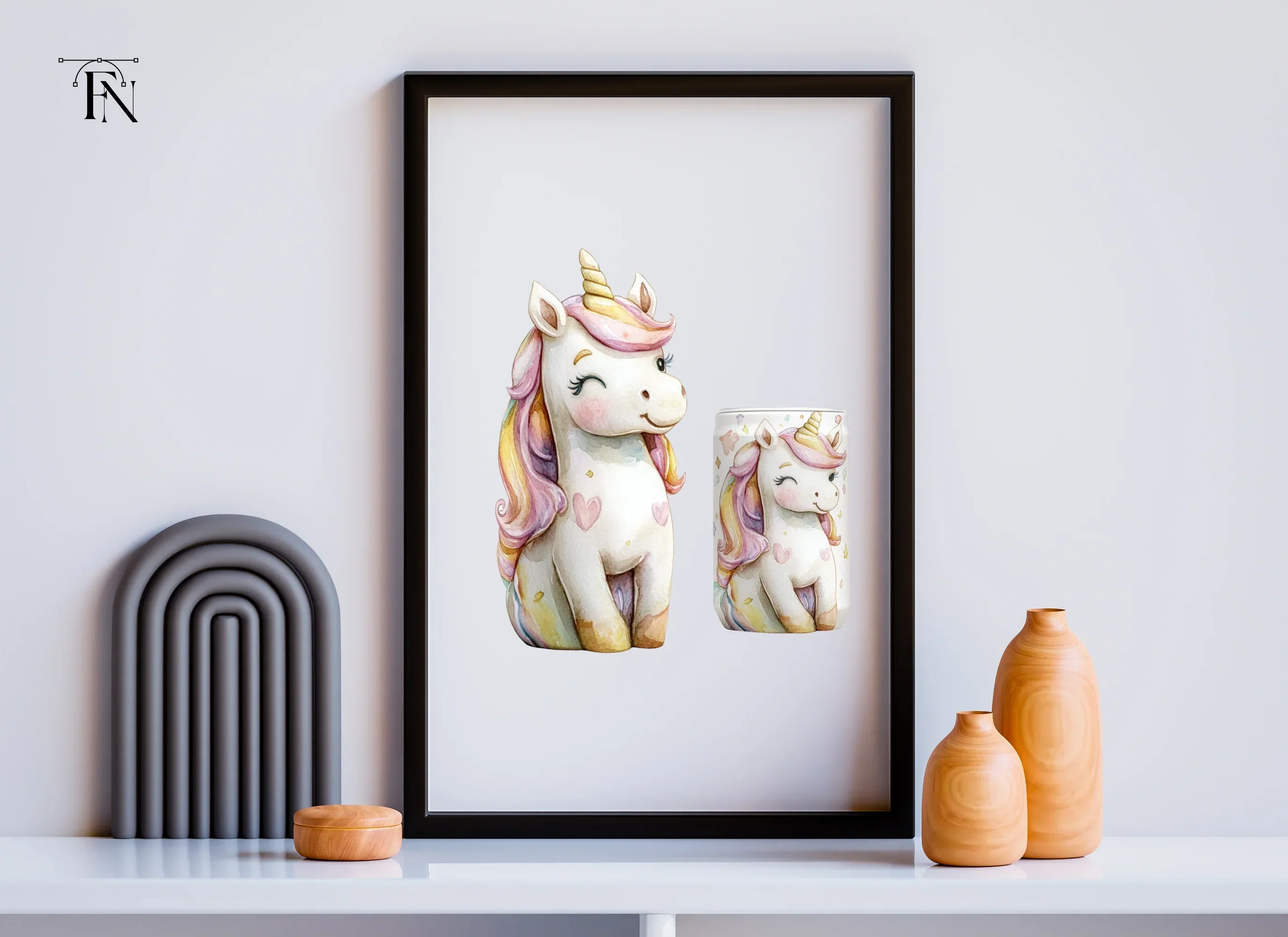 Cute Unicorn Clipart Bundle for Kids - Image 6