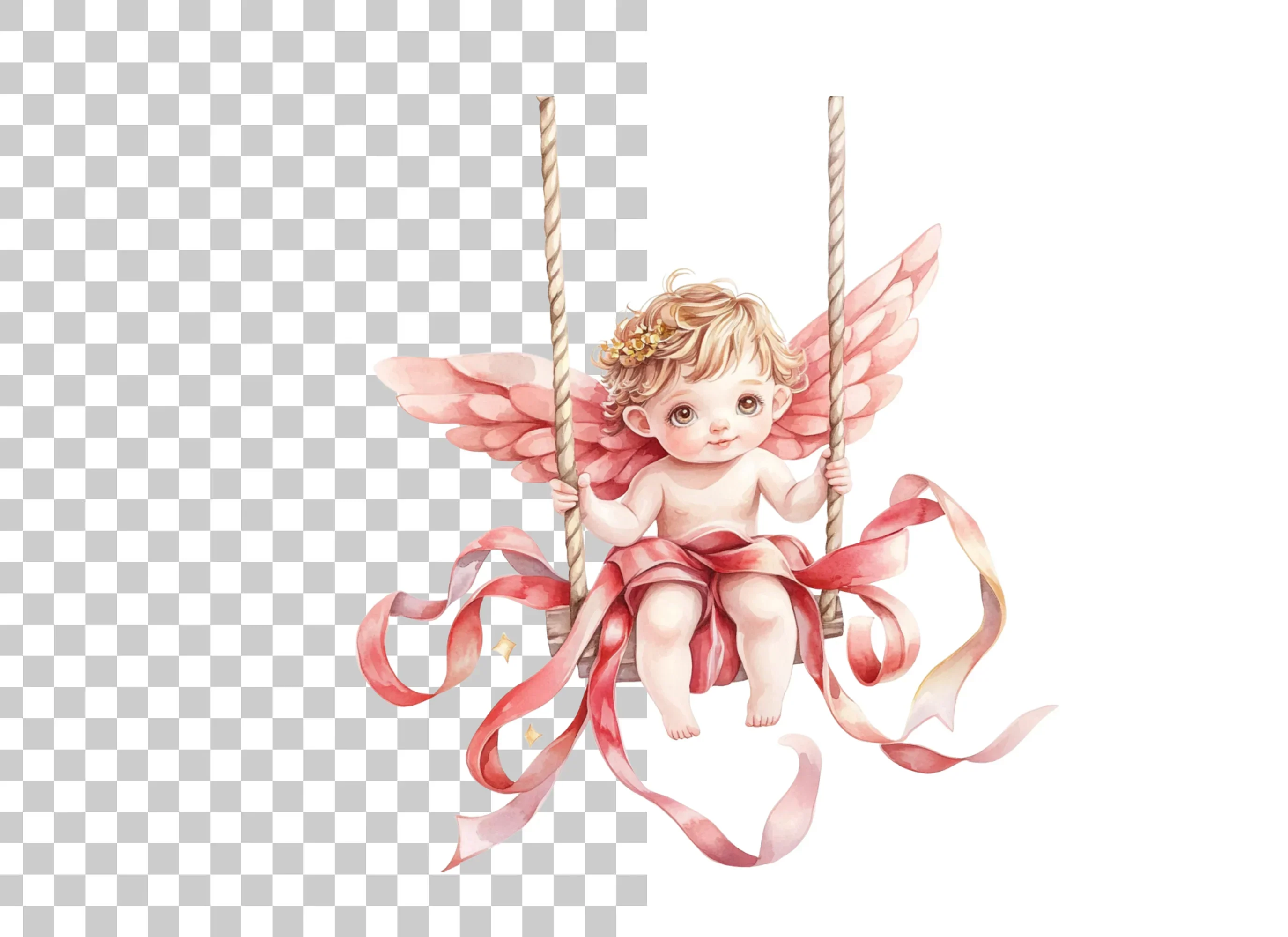 Cute Valentine Cupid Clipart Bundle - Image 2